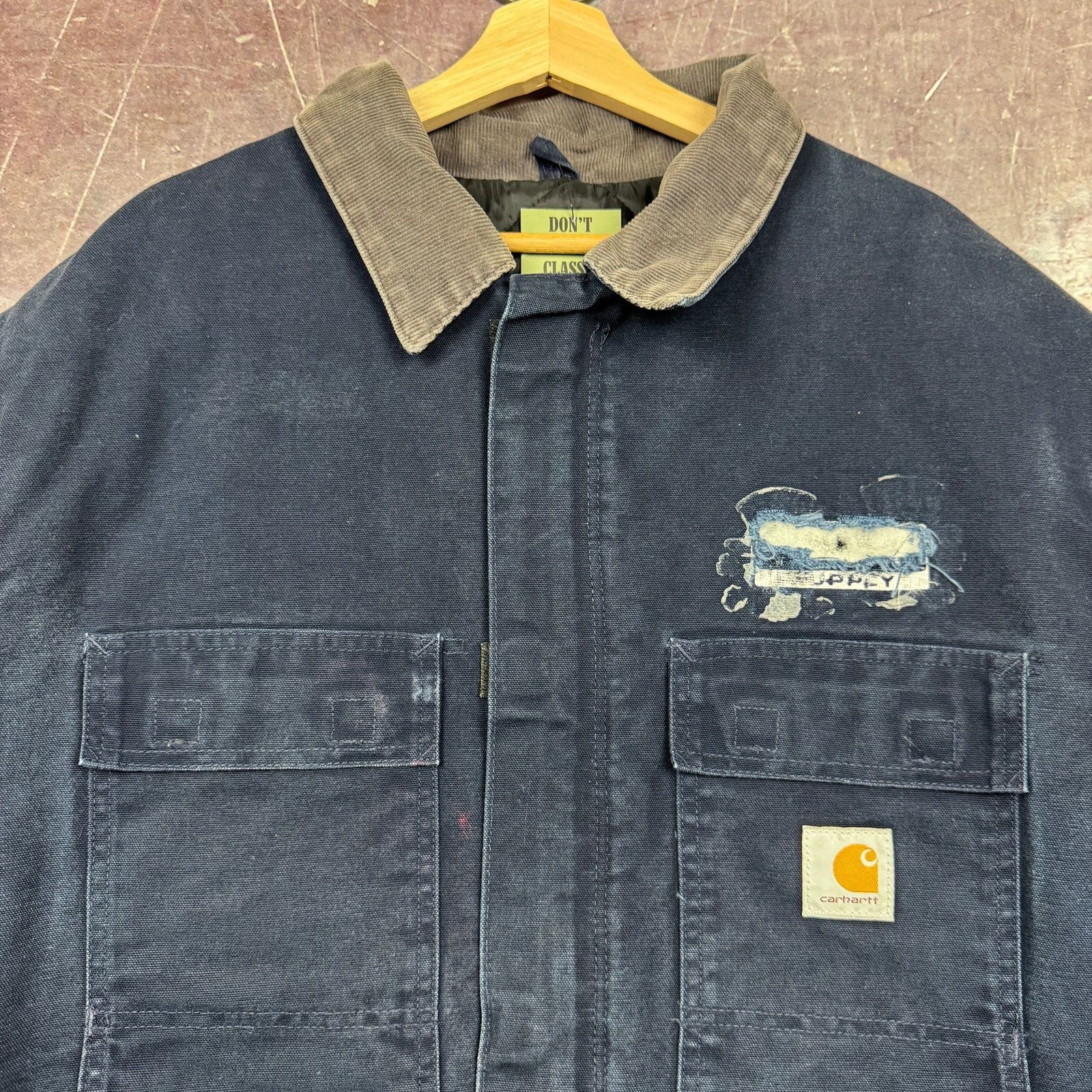 Carhartt × Vintage Petrol blue Carhartt Arctic jacket J02 J22 