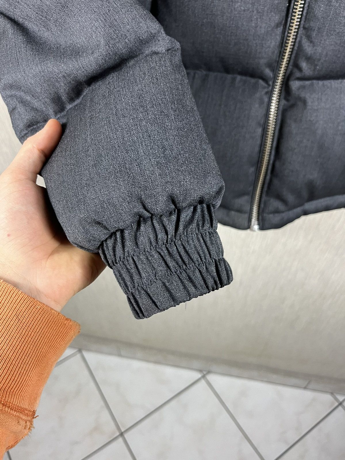 Designer × The Kooples The Kooples wool down puffer jacket hooded leather acs Size US M / EU 48-50 / 2 - 12 Thumbnail
