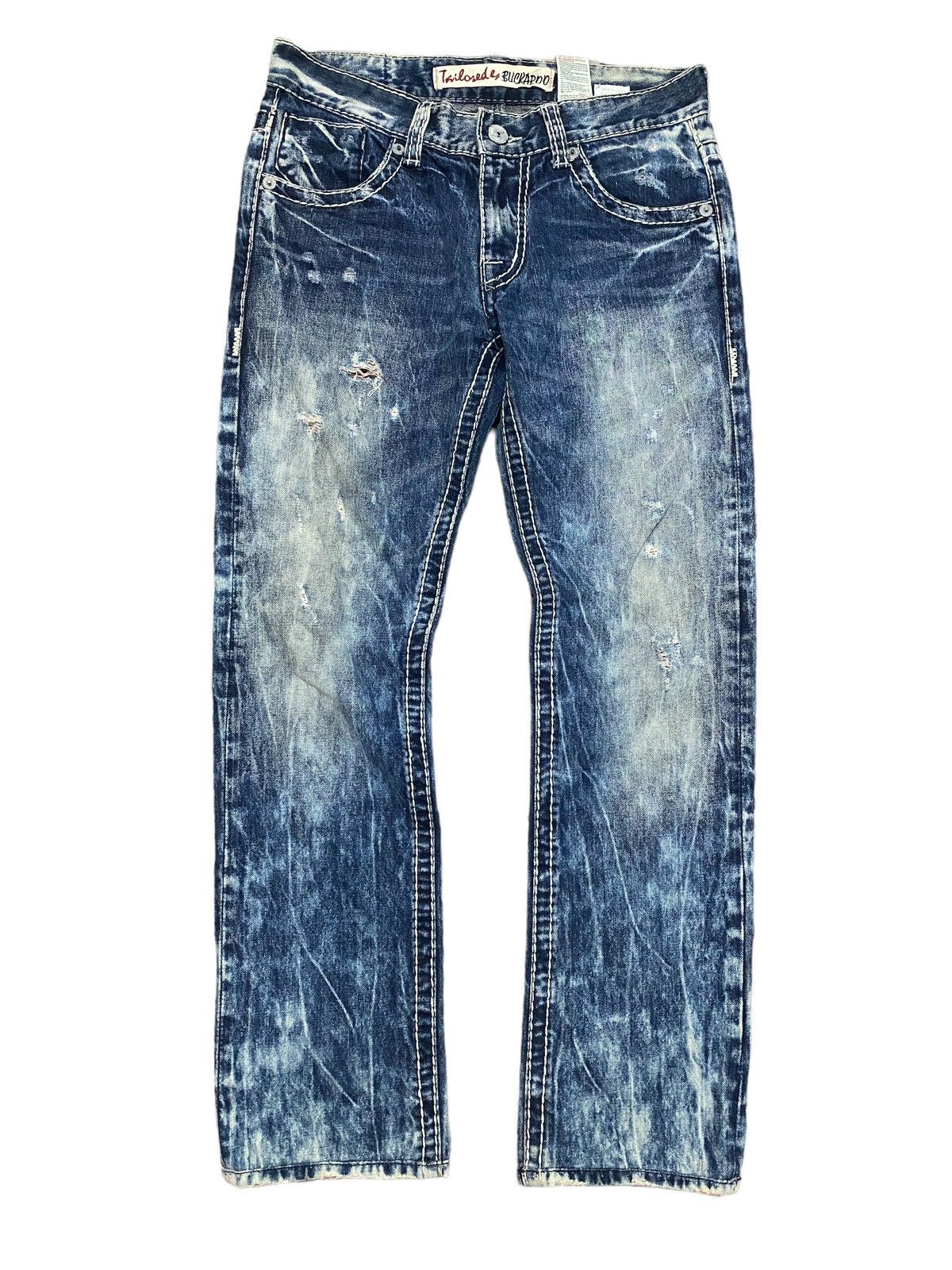 Image of If Six Was Nine Buckaroo Denim Jeans Acid Wash in Acid Blue, Men's (Size 33)