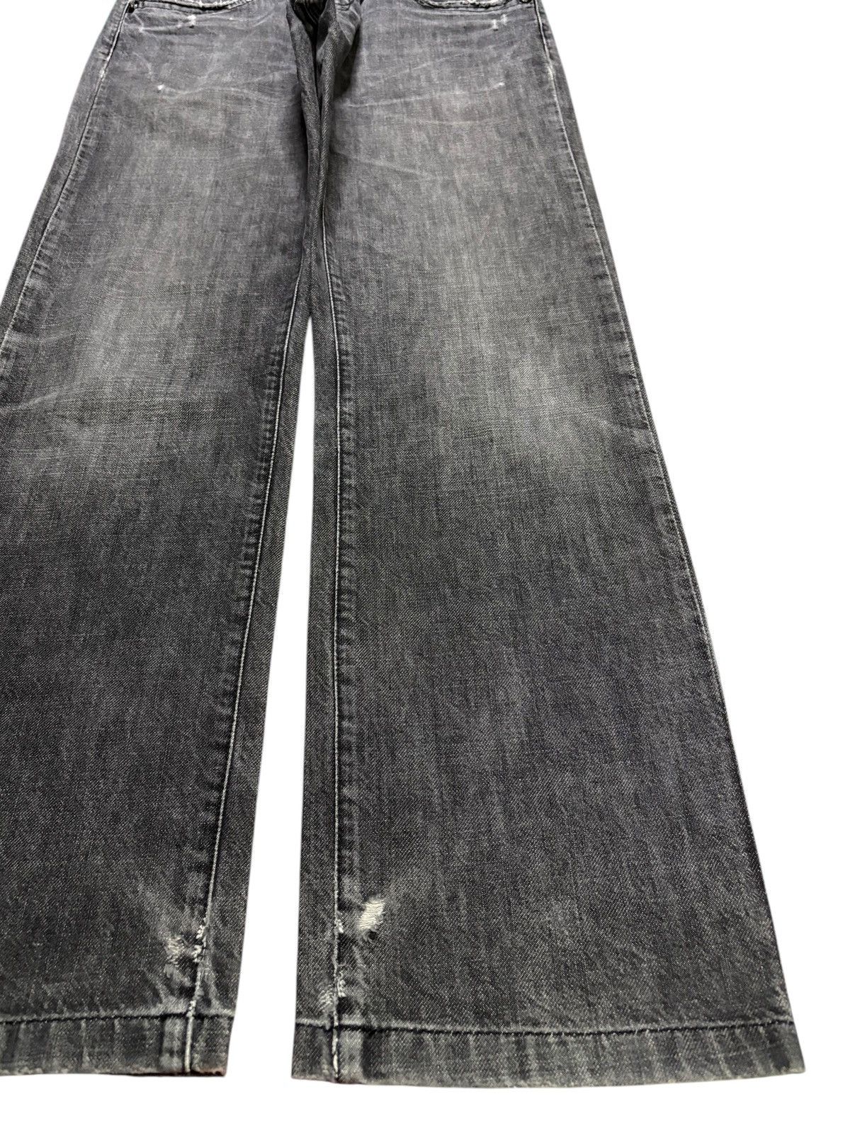 Japanese Brand × Seditionaries Vintage Japanese Brand Skull Embroidery Mud Wash Loose Jeans Size US 32 / EU 48 - 7 Thumbnail