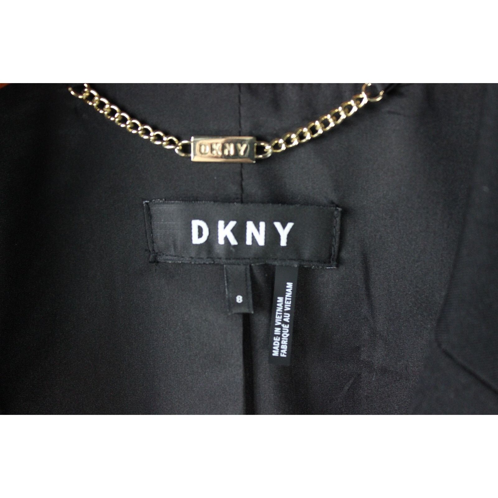 DKNY DKNY Women's Blazer Jacket Black Buttons/Pockets Oversized Size M / US 6-8 / IT 42-44 - 3 Thumbnail