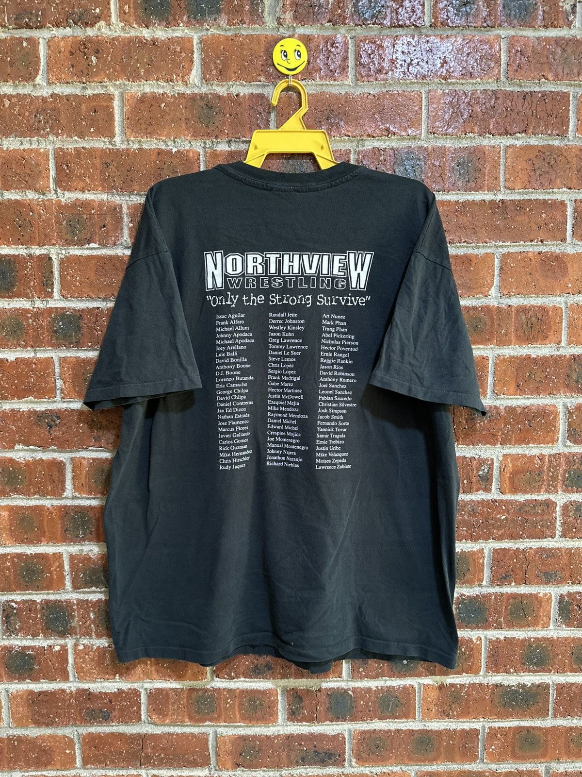 Anvil Thrashed Vintage 90s Northview Wrestling Distress Tee Size US XXL / EU 58 / 5 - 8 Thumbnail