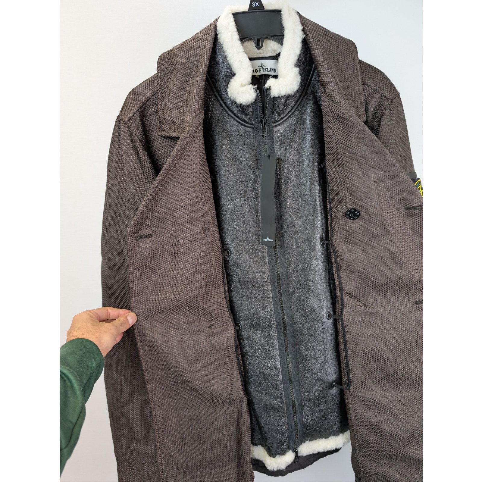 Stone Island o1rshd1 Down Jacket + Gilet in Brown Size US XL / EU 56 / 4 - 8 Thumbnail