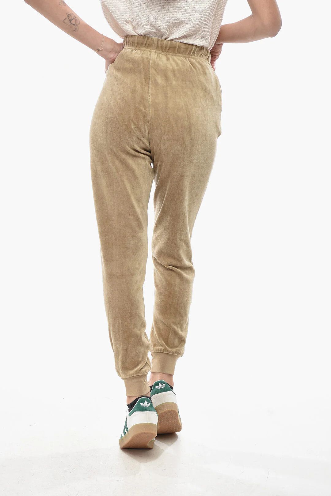 Fear of God og1mm0326 Chenille Joggers in Beige Size 27" / US 4 / IT 40 - 2 Thumbnail