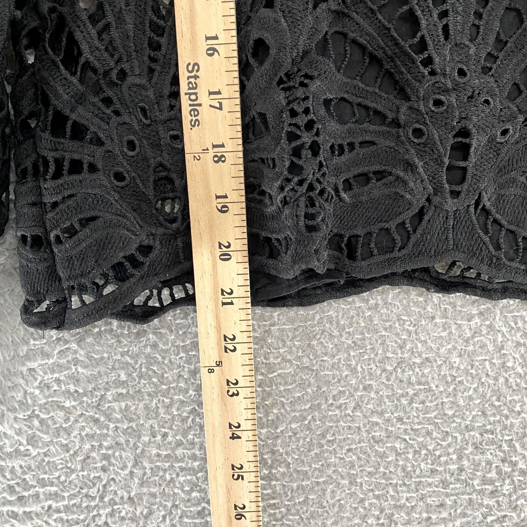Anthropologie Anthropologie Blouse Womens XS Black Lace Crochet Eyelet High Neck Balloon Sleeve Victorian Boho Romantic Dark Victorian Top Shirt Size XS / US 0-2 / IT 36-38 - 4 Thumbnail