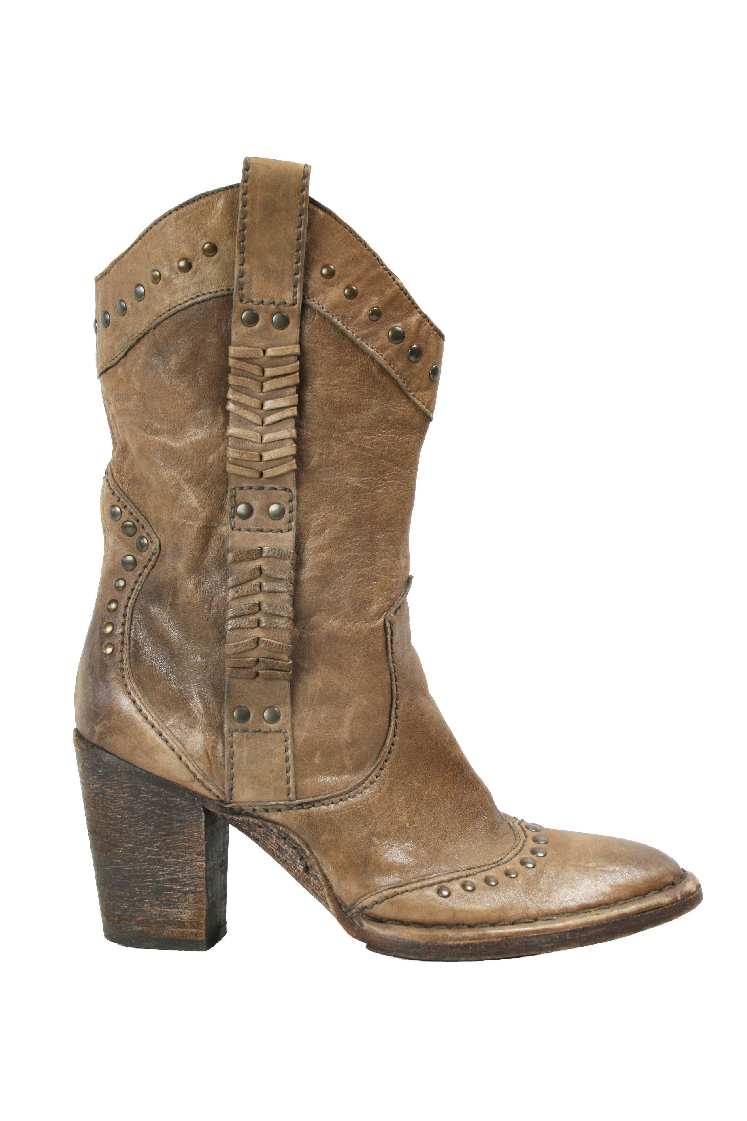 A.S.98 90S Airstep Rockstuds Sheriff Cowboy Western Boots Vintage Size US 11 / IT 41 - 2 Thumbnail