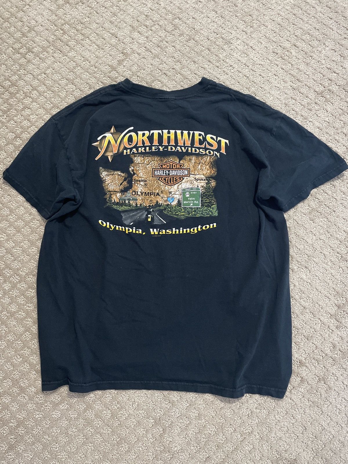 Harley Davidson Harley Davison Dirt Bike vintage tee Size US XL / EU 56 / 4 - 2 Thumbnail