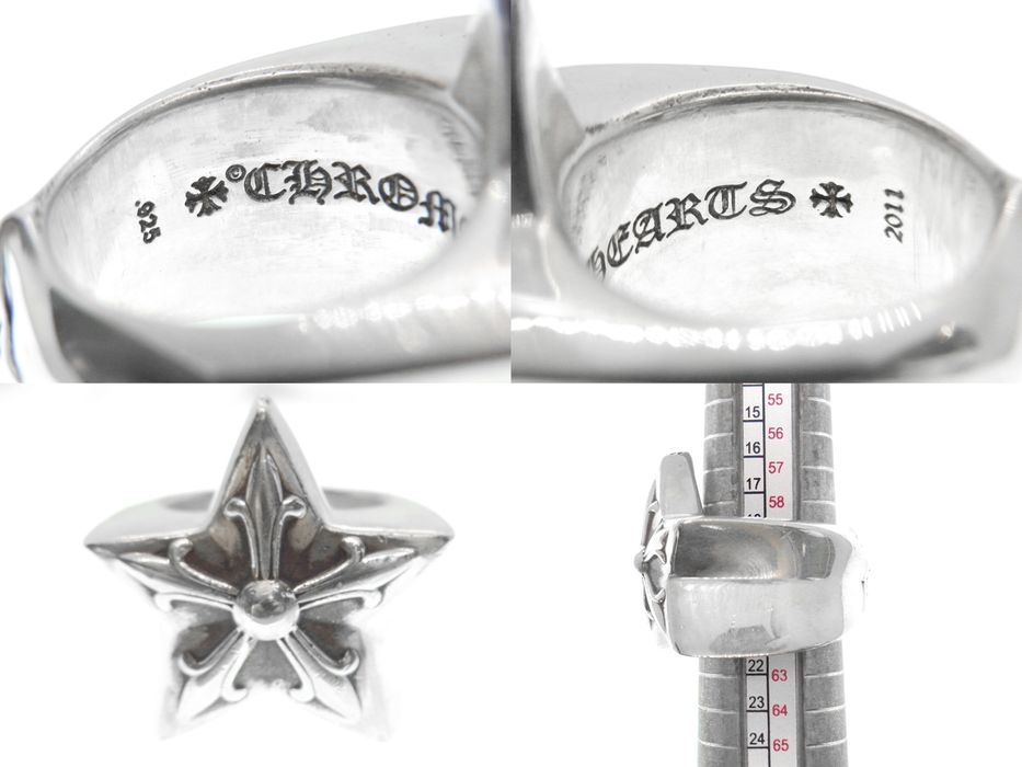 chrome-hearts-chrome-hearts-5-point-star-ring-size-9-5-grailed