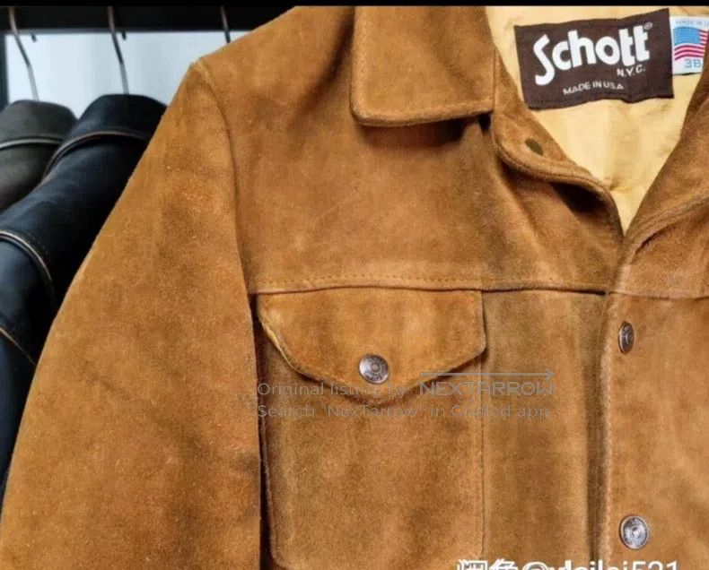 Other Fleece cowhide leather jacket leather jacket Size US M / EU 48-50 / 2 - 3 Thumbnail
