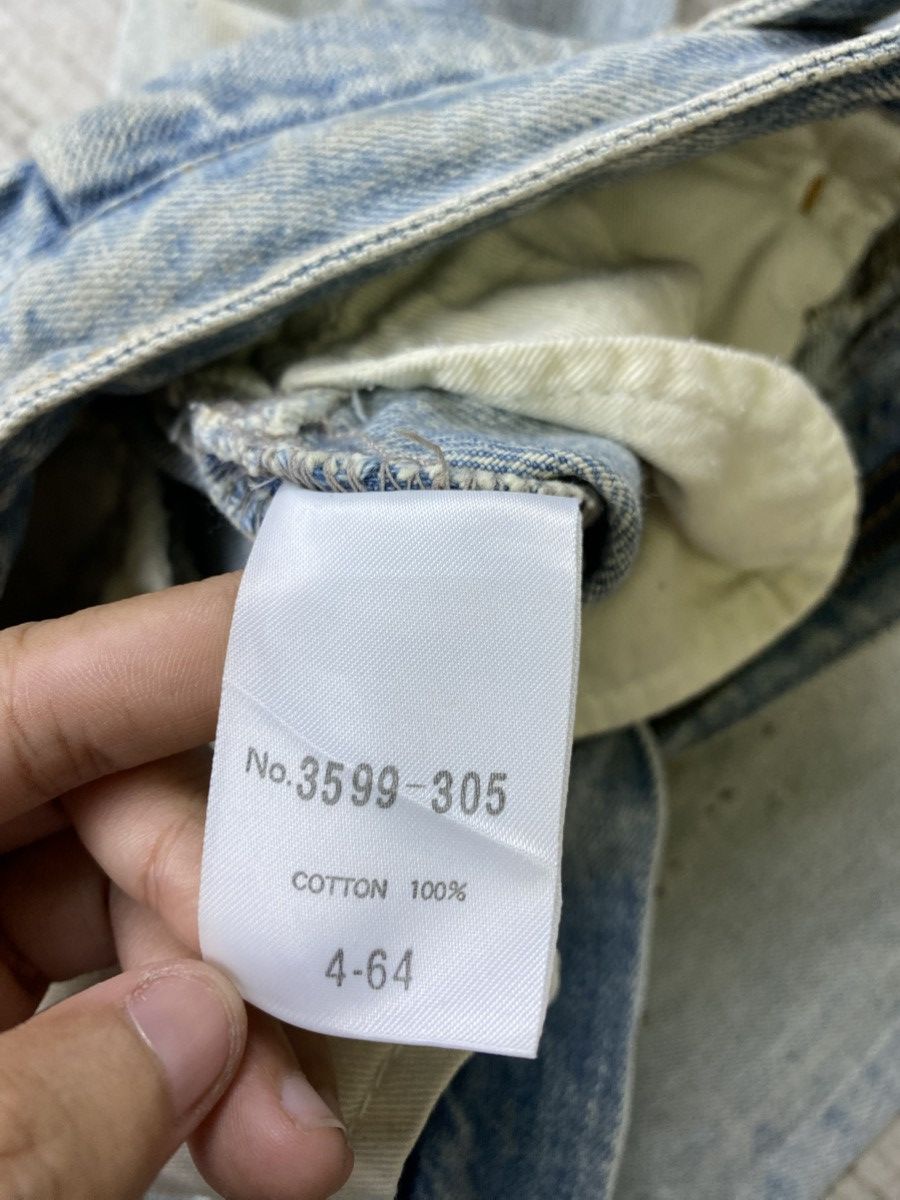 Schlussel × Vintage Vintage Flared Schlussel Distressed Blue Denim Pants Size 32" / US 10 / IT 46 - 16 Thumbnail