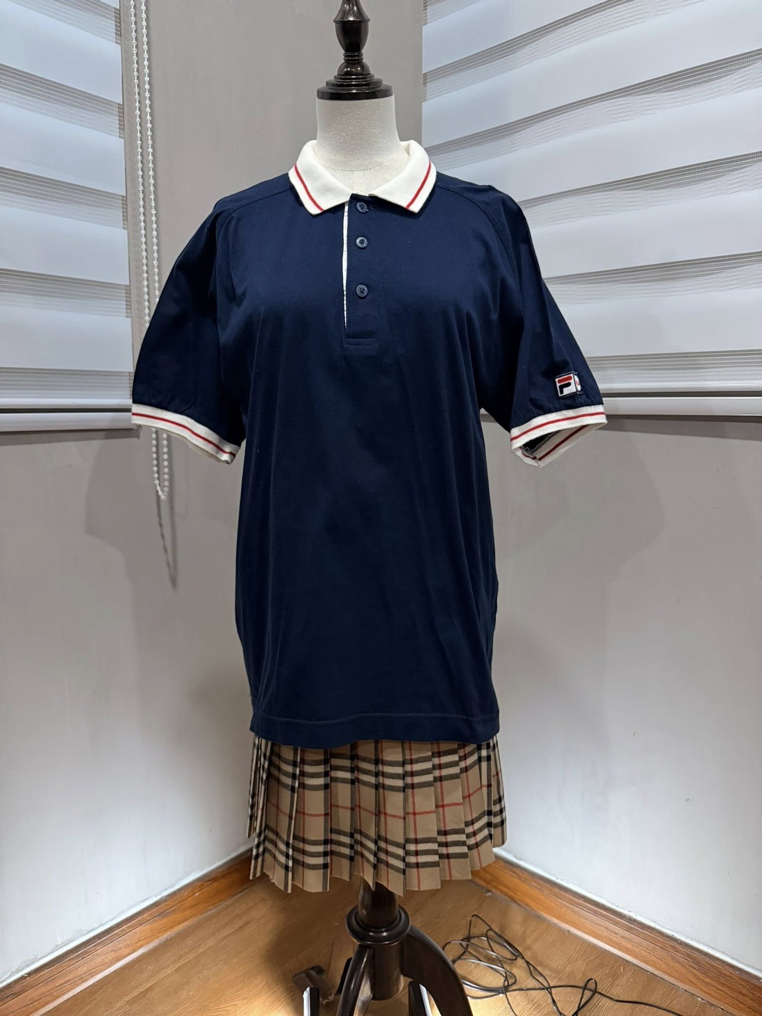 Fila Vintage FILA blue black polo S 3151 Size US XS / EU 42 / 0 - 1 Thumbnail