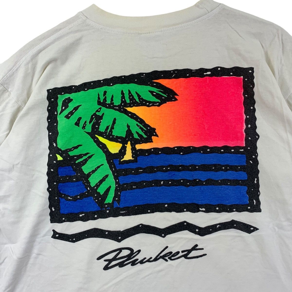 Vintage Vintage PHUKET THAILAND BEACH Hand Print Tee Shirt Top Size L / US 10 / IT 46 - 6 Thumbnail