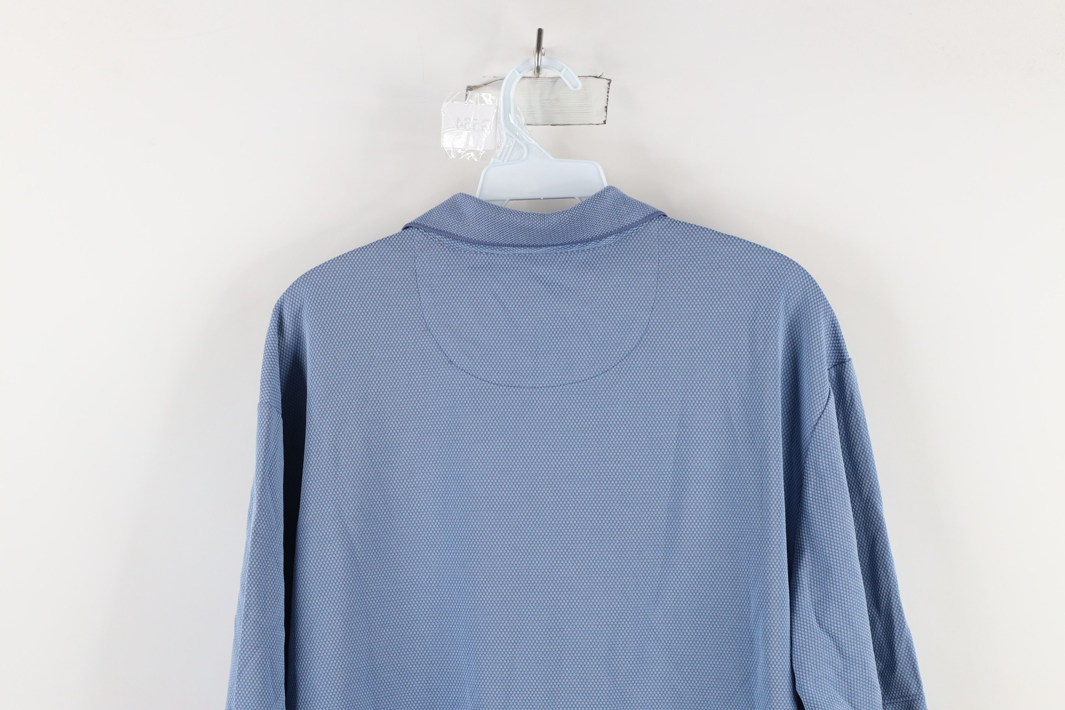 Tommy Bahama × Vintage Tommy Bahama Waffle Knit Collared Golf Polo Shirt Blue Size US L / EU 52-54 / 3 - 10 Thumbnail