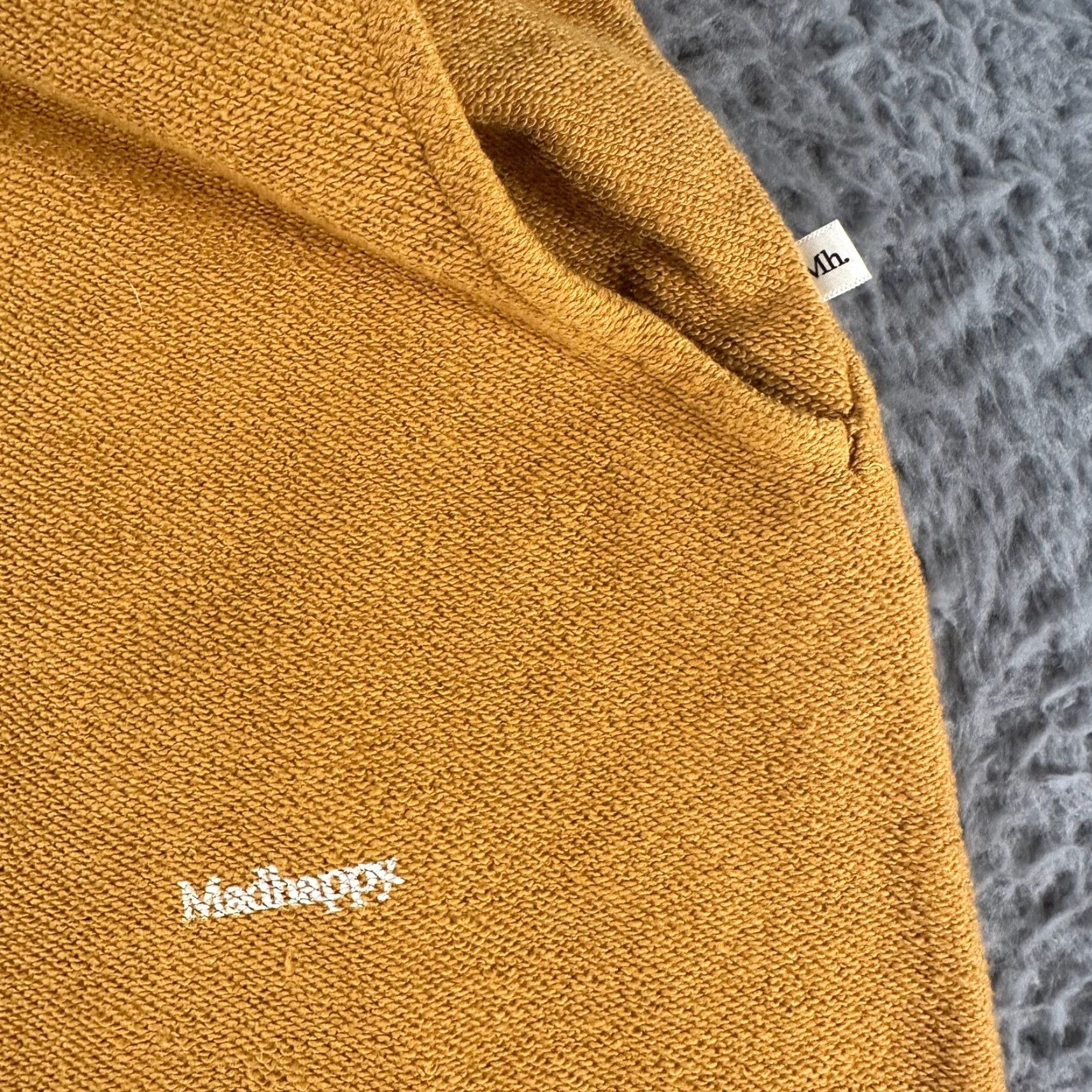 Madhappy Madhappy Sweatpants Womens Small Yellow Textured Knit Joggers Drawstring Size 28" / US 6 / IT 42 - 5 Thumbnail