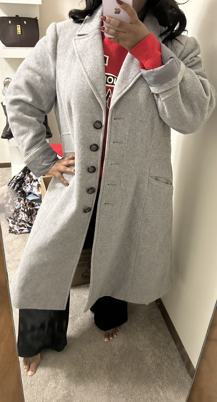 Vintage Size 20 gray trenchcoat! Fits like a XL! Size XXL / US 16-18 / IT 52-54 - 9 Thumbnail