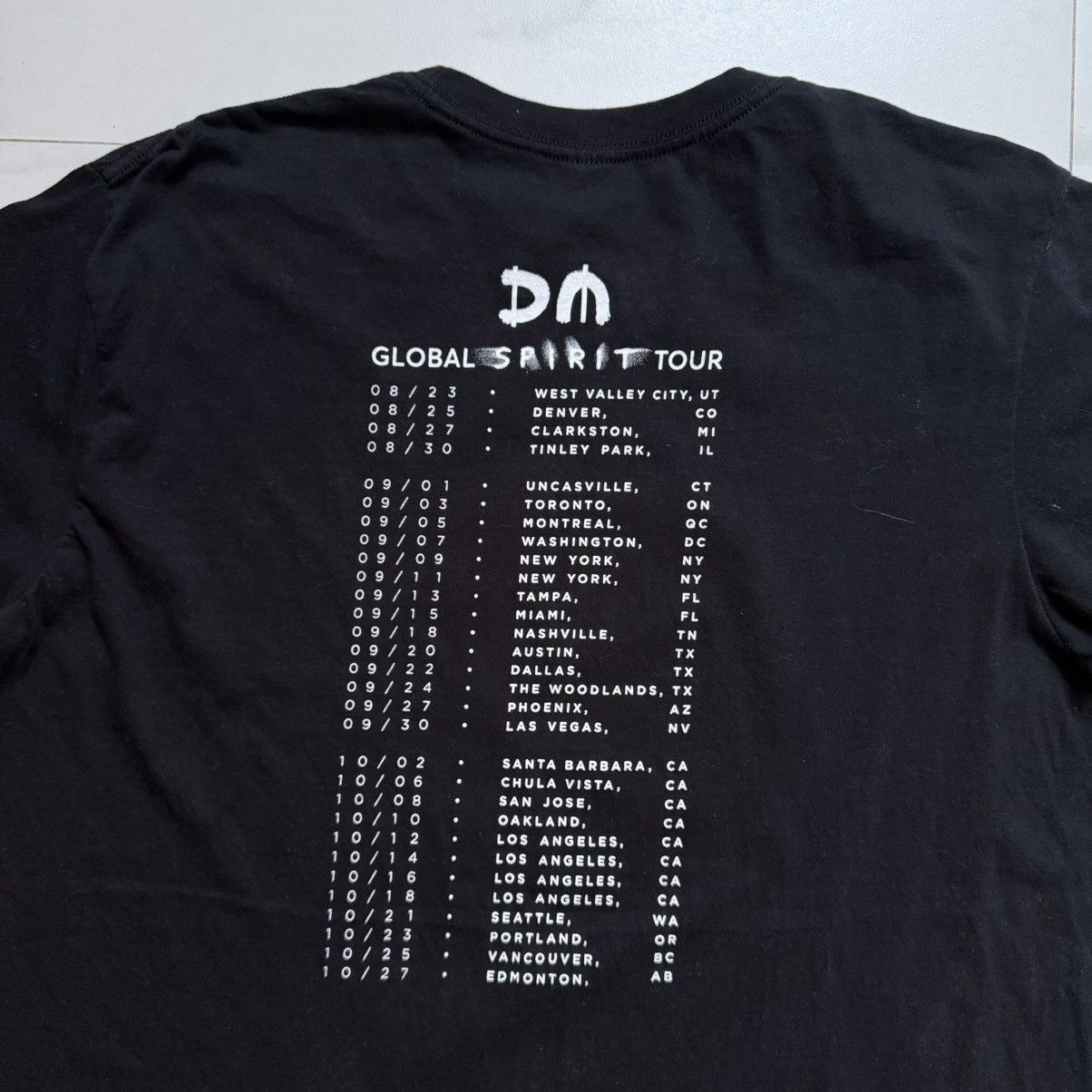 Band Tees Depeche Mode Global Spirit Tour Tee Size US XL / EU 56 / 4 - 7 Thumbnail