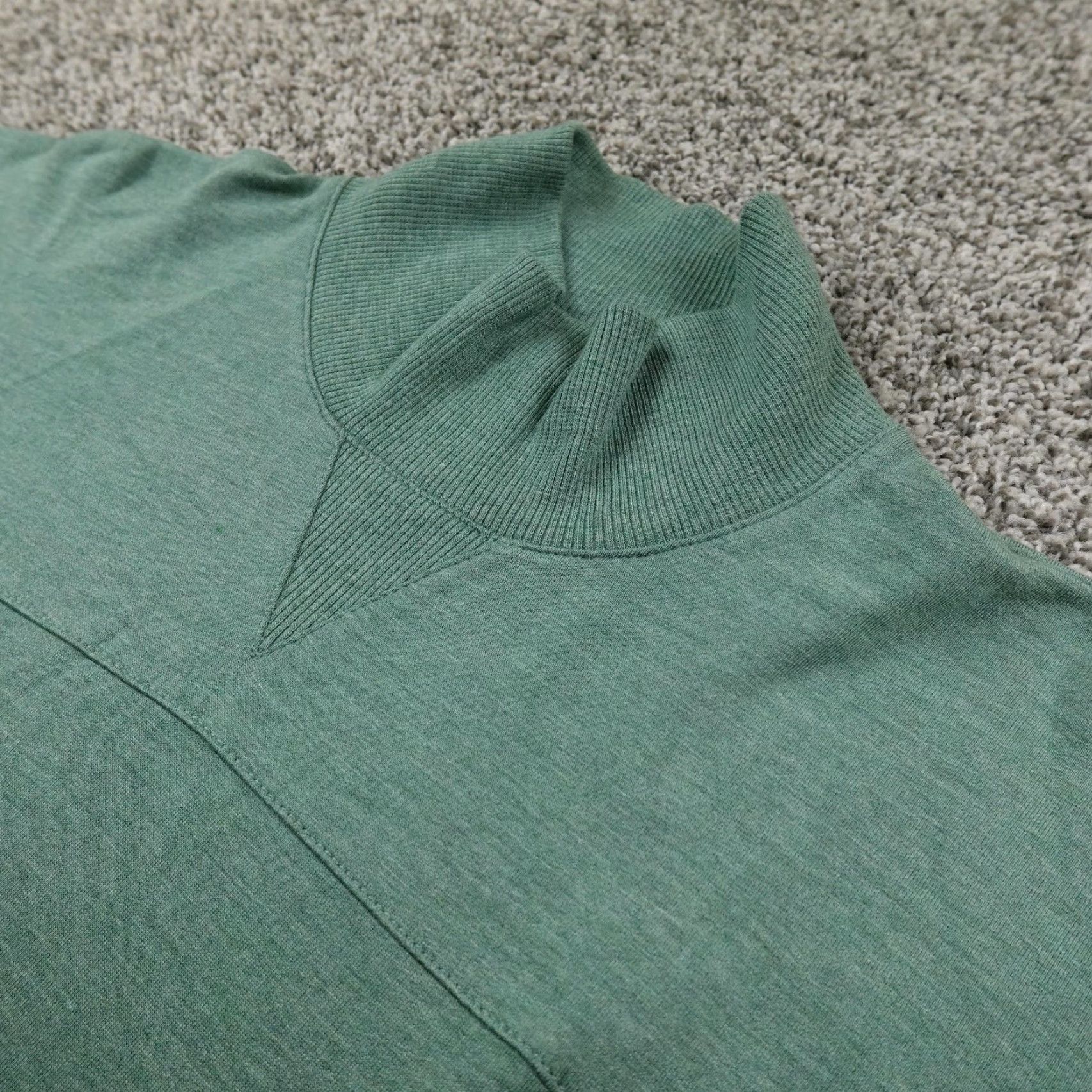Vintage L.L. Bean Pullover Womens S Green Mock Neck Sweatshirt Outdoor Size S / US 4 / IT 40 - 2 Thumbnail