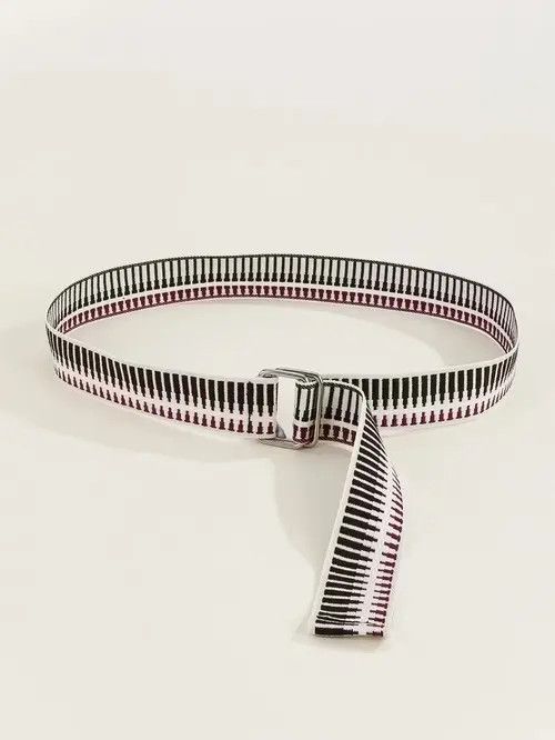 Japanese Brand Striped Tape Belt Size ONE SIZE - 3 Thumbnail