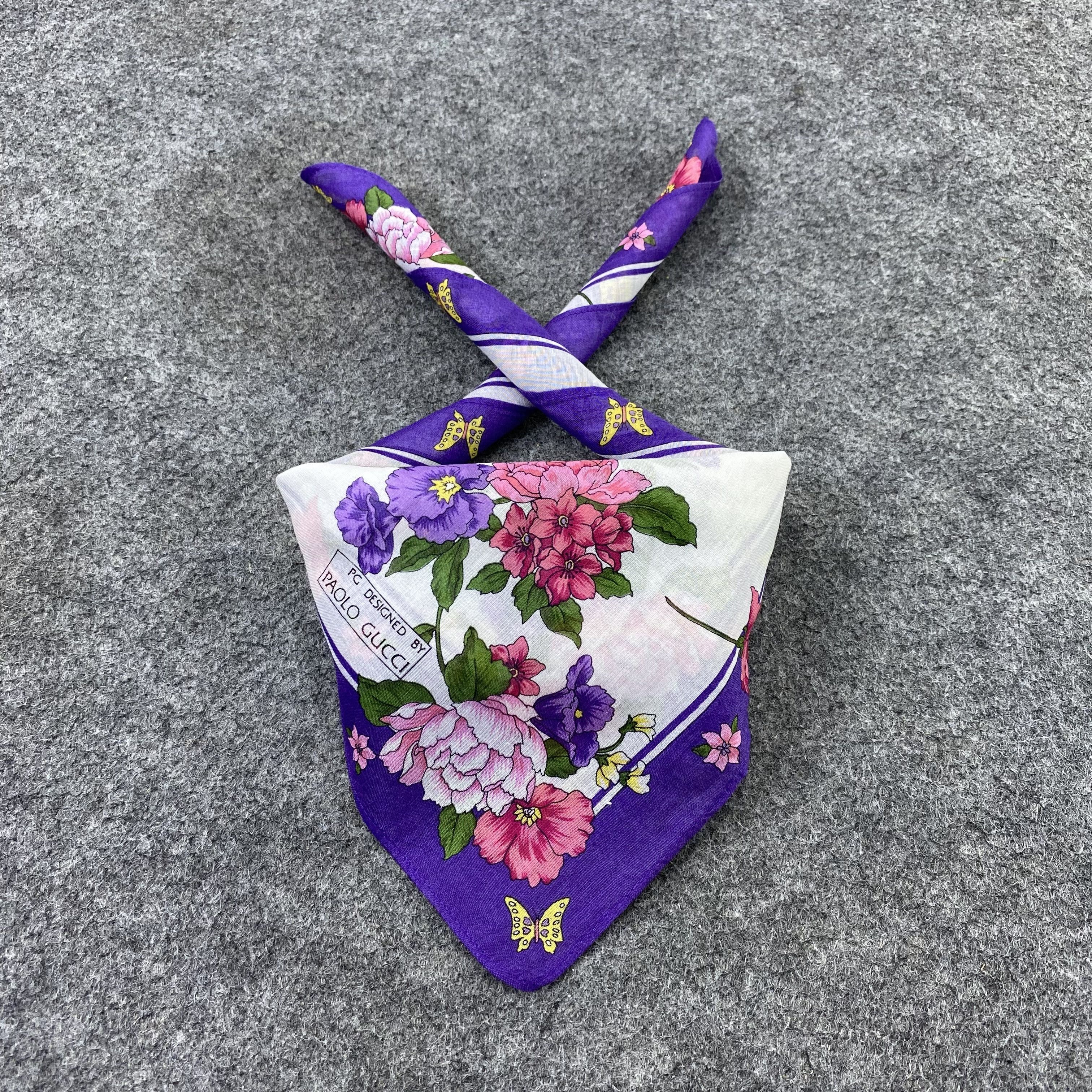 Paolo Gucci Paolo Gucci Handkerchief / Bandana / Neckerchief-B1552 Size ONE SIZE - 2 Thumbnail