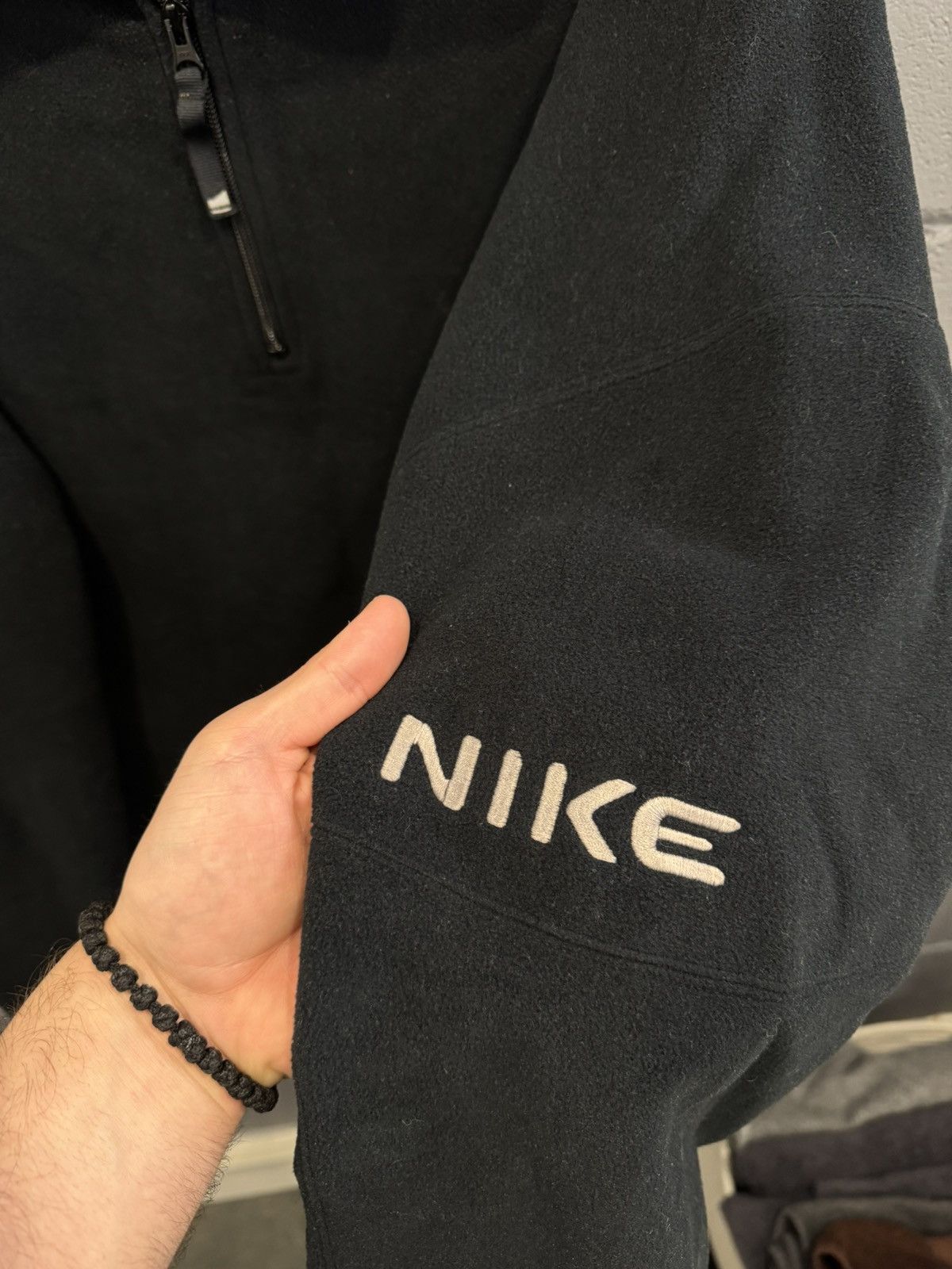 Nike Vintage 2000s Nike Embroidered Fleece Pullover Hoodie XLarge Size US XL / EU 56 / 4 - 2 Thumbnail