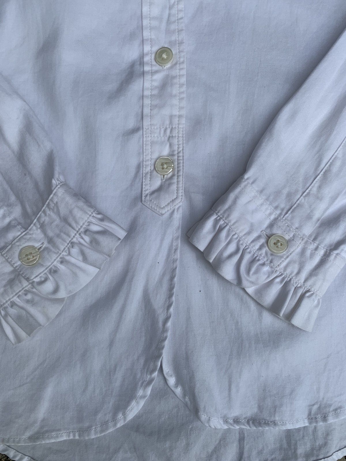 Uniqlo Uniqlo x Ines De La Fressange Ruffle Trim Office Shirt Size S / US 4 / IT 40 - 3 Thumbnail