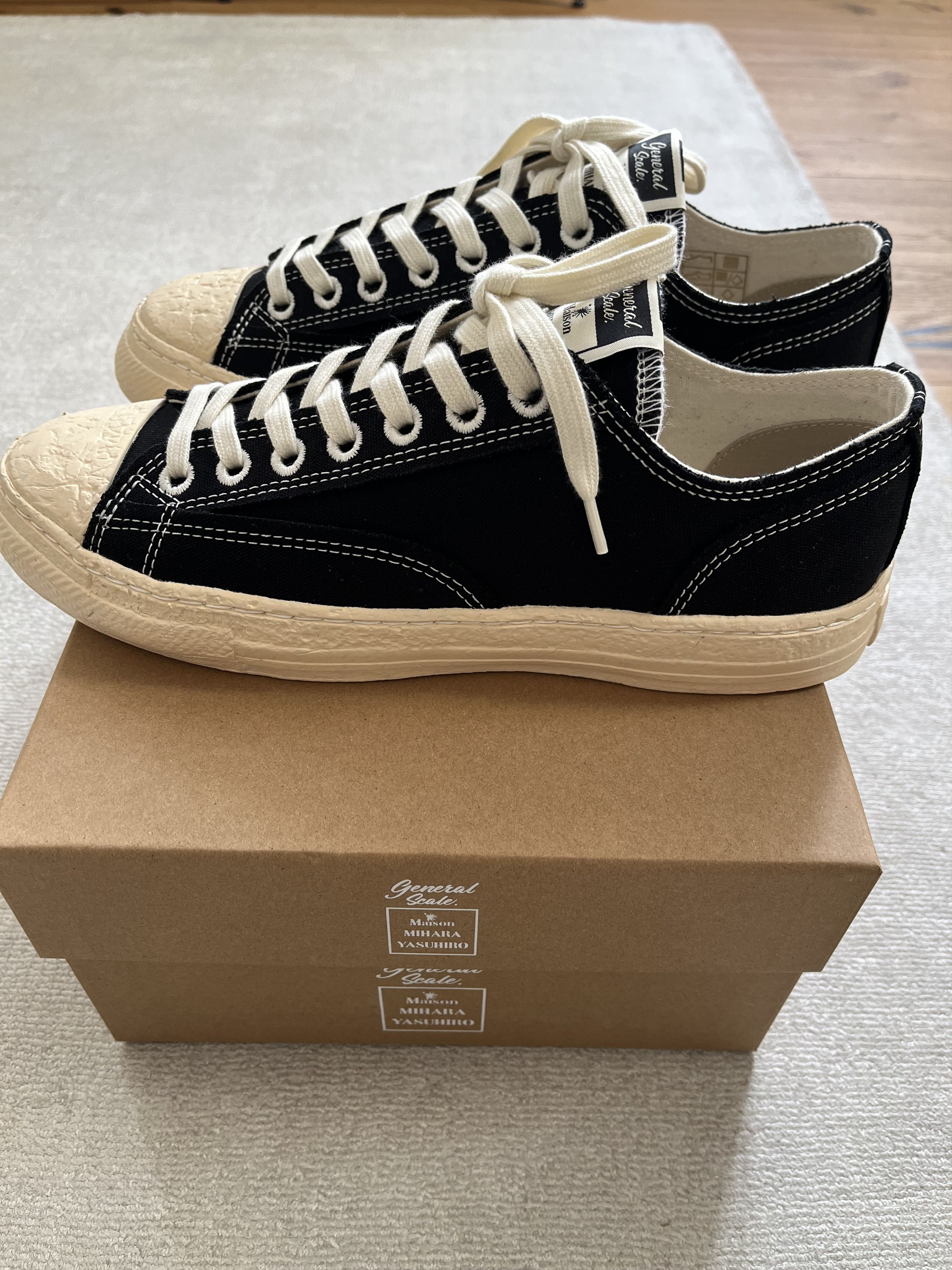 Maison MIHARA YASUHIRO ROY" PAST Sole Canvas Low-top Sneaker Size US 10 / EU 43 - 2 Thumbnail