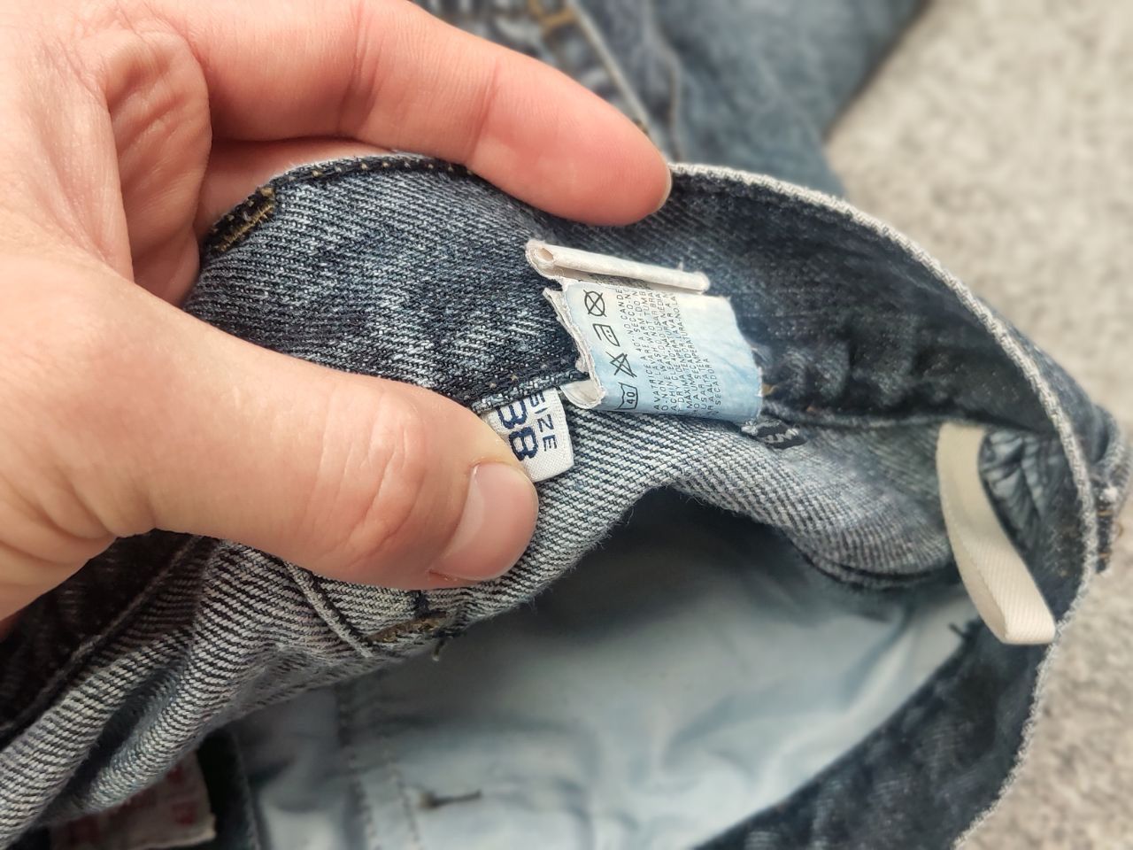 Armani Rare Vintage Armani Jeans big Logo Faded Denim Y2K Style Size US 34 / EU 50 - 17 Thumbnail