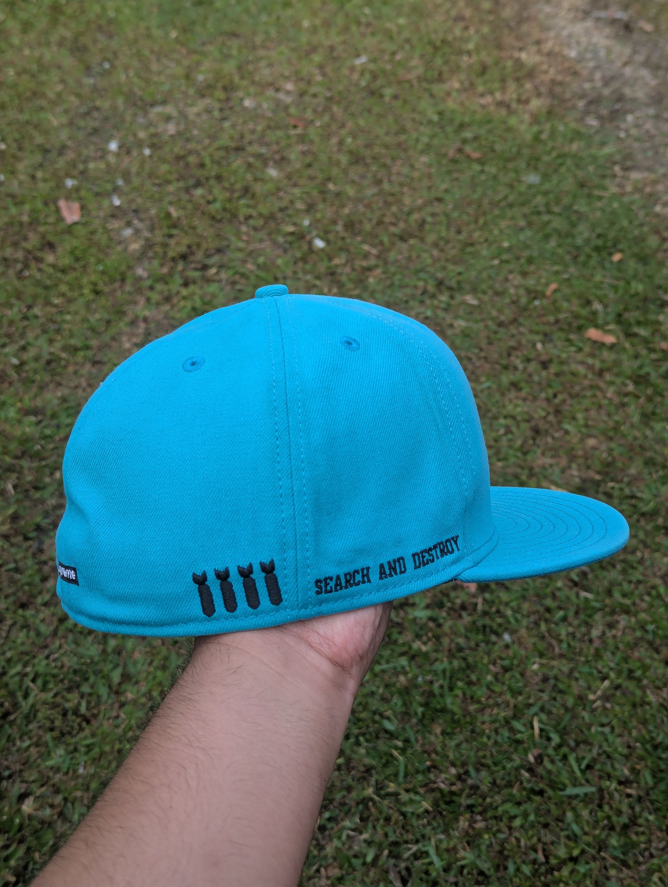 Supreme SUPREME NEW ERA FW06 SEARCH & DESTROY FITTED CAP HAT TEAL Size ONE SIZE - 2 Thumbnail