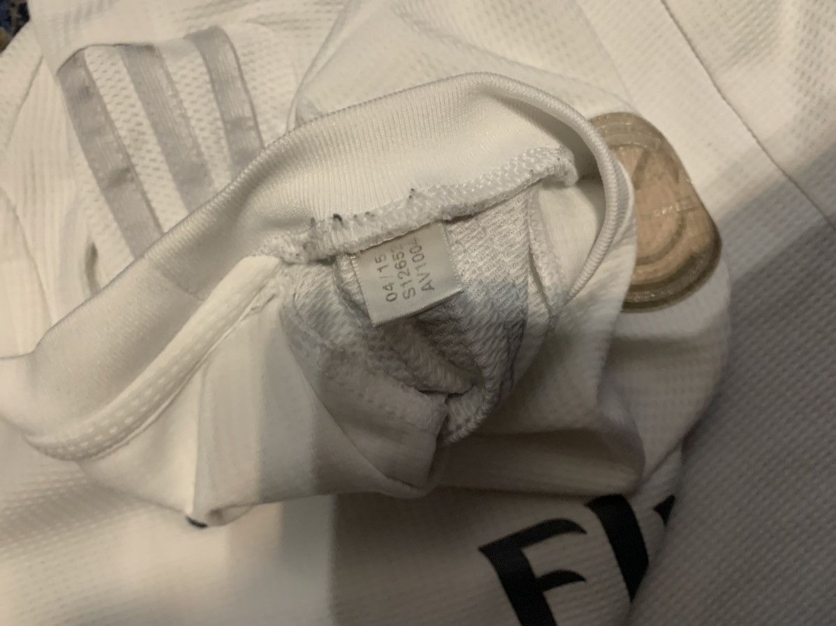 Adidas 2015 Real Madrid White Adidas Soccer Football Jersey Size US M / EU 48-50 / 2 - 10 Thumbnail