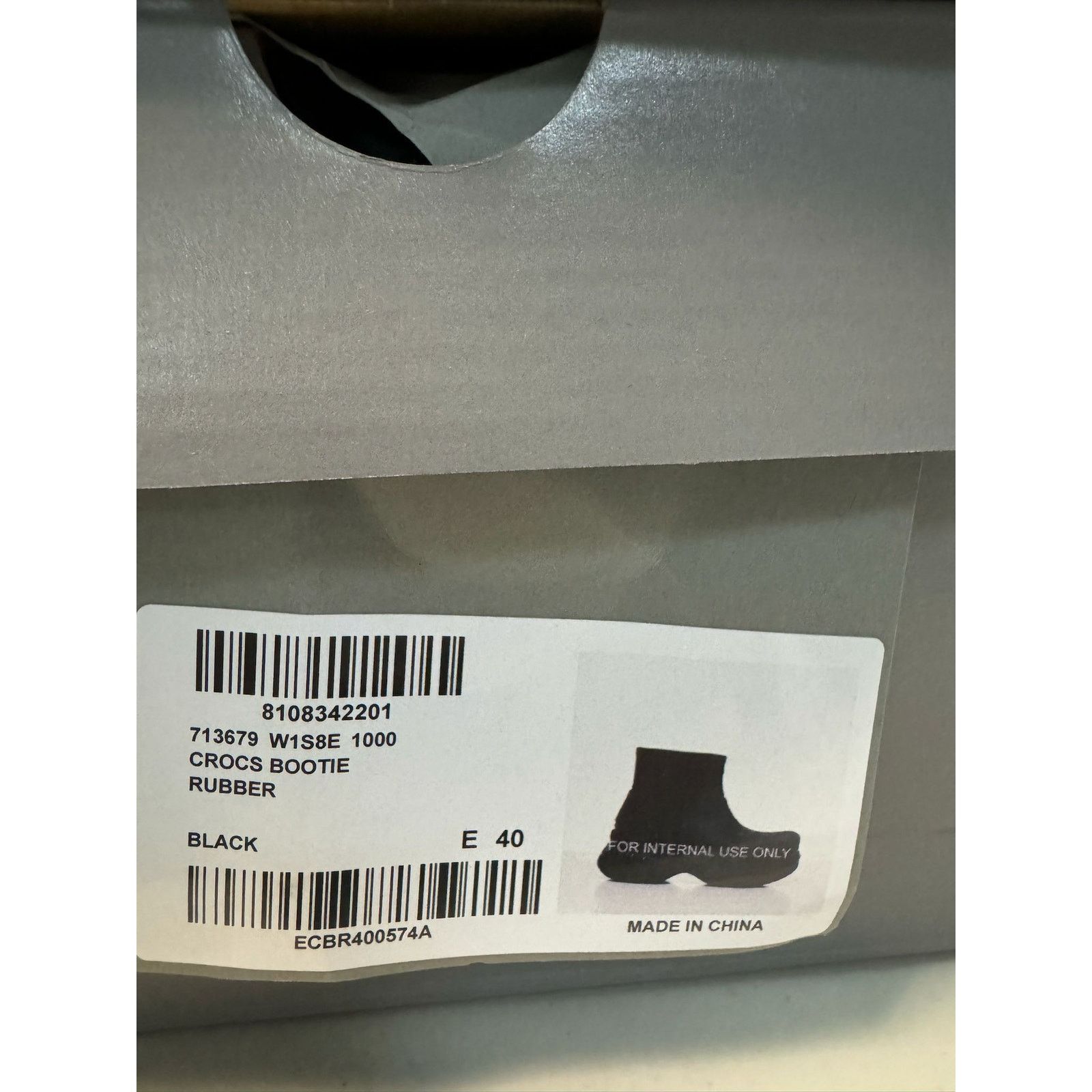 Balenciaga o1rshd1 Rubber Crocs Bootie in Black Size US 7 / EU 40 - 5 Thumbnail