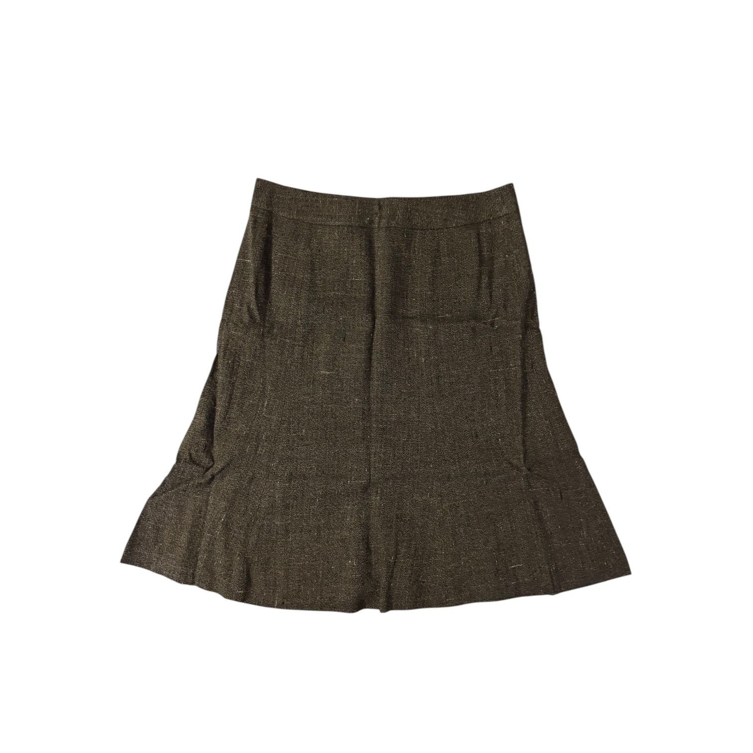 Loft Anne Taylor Loft Women’s Petite Brown Flared Skirt – Size 6P Size 30" / US 8 / IT 44 - 4 Thumbnail