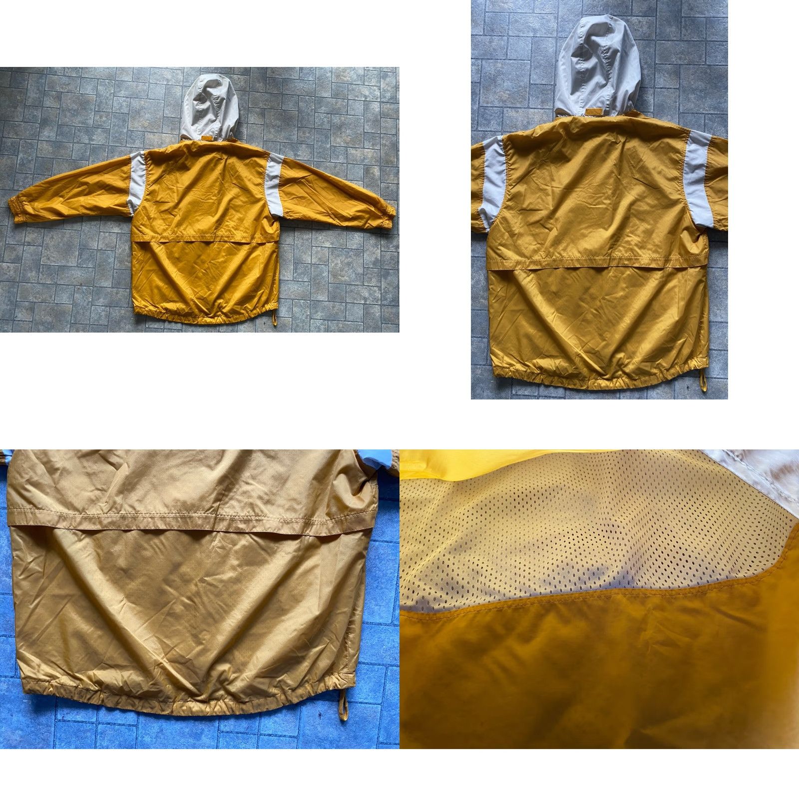 Nike Nike Windbreaker Jacket Men L Yellow Hooded Pockets Zipped Pockets Front Pocket Back Vents nylon polyester Regular Size US L / EU 52-54 / 3 - 10 Thumbnail