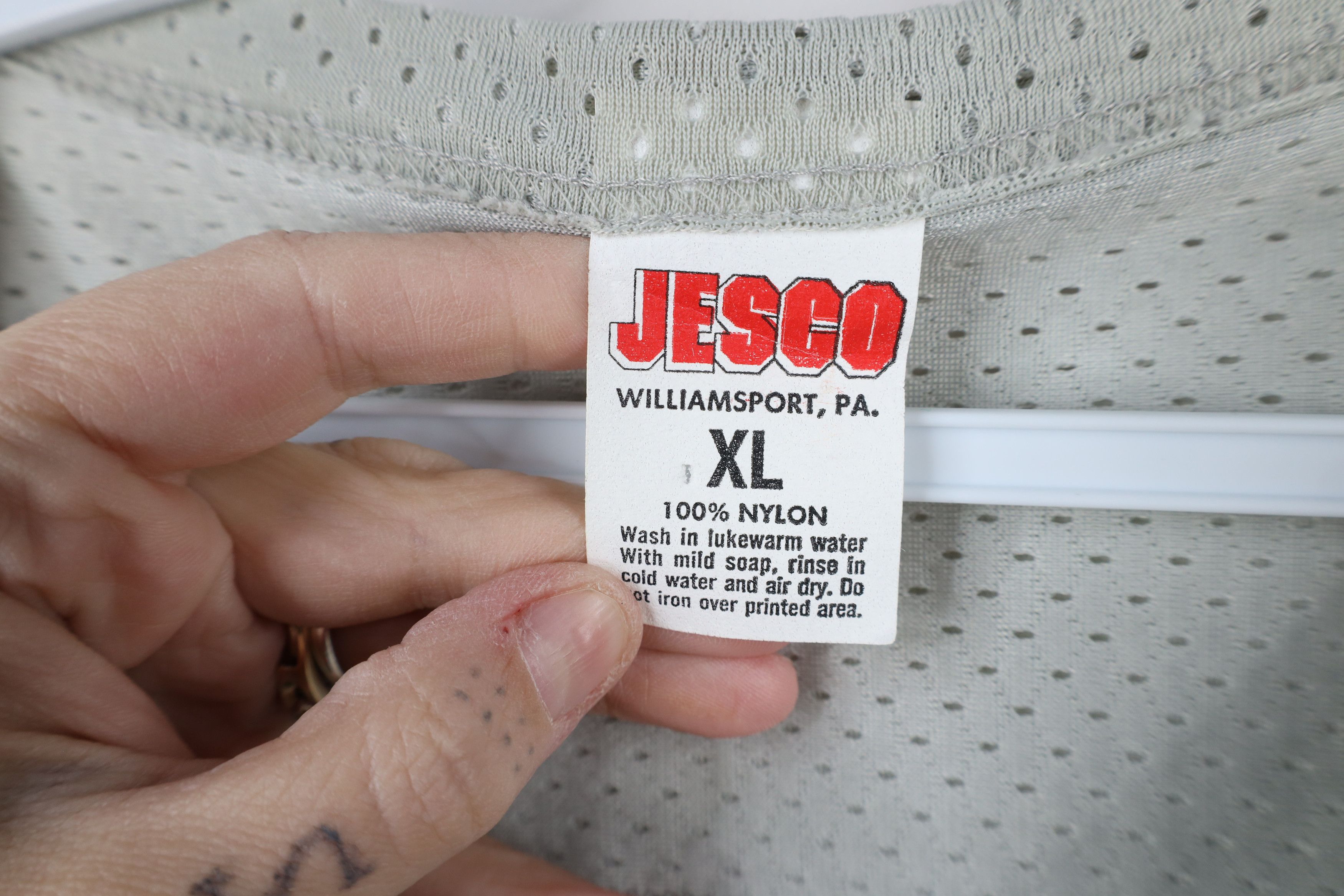 Vintage Vintage 90s Bedford Football Mesh Football Jersey Gray USA Size US XL / EU 56 / 4 - 9 Thumbnail