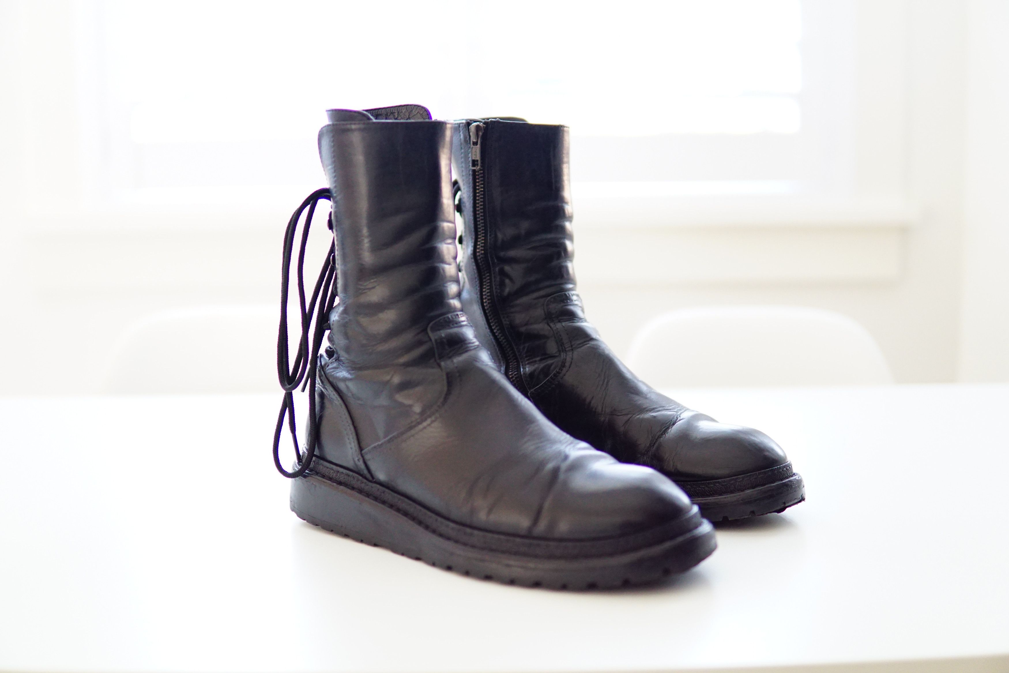 Ann Demeulemeester FW14 Backlace Corset Boots Size US 9 / EU 42 - 7 Thumbnail