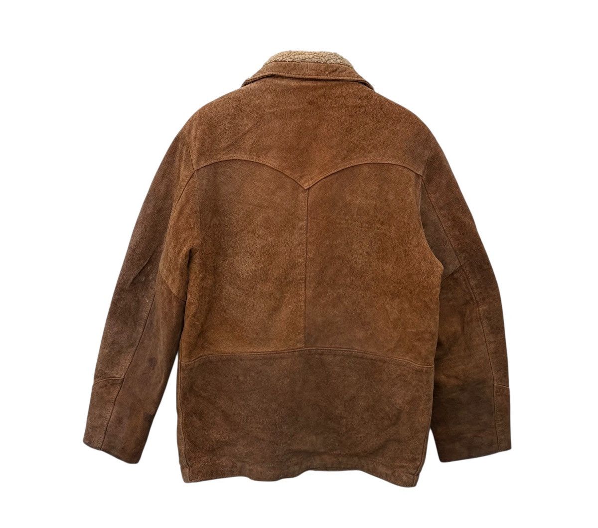 Schott Vintage Schott Western Suede Shearling Sherpa Lining Coat 38 Size US M / EU 48-50 / 2 - 11 Thumbnail