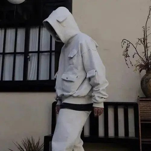 Japanese Brand Oversized streetwear pullover sweatshirt with pockets Size US XL / EU 56 / 4 - 7 Thumbnail