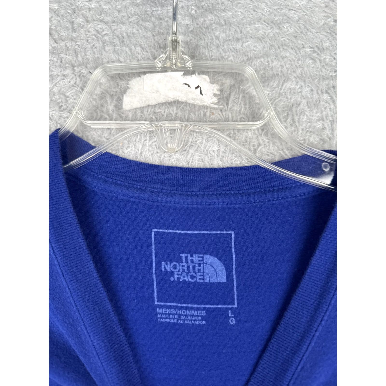 The North Face The North Face Shirt Men L Blue 100% Cotton Short Sleeve Crew Neck Logo Size US L / EU 52-54 / 3 - 7 Thumbnail