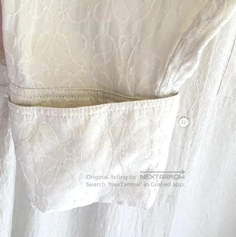 Loewe Loewe White Silk Logo Dress for Women . Size XXS / US 00 / IT 34 - 5 Thumbnail