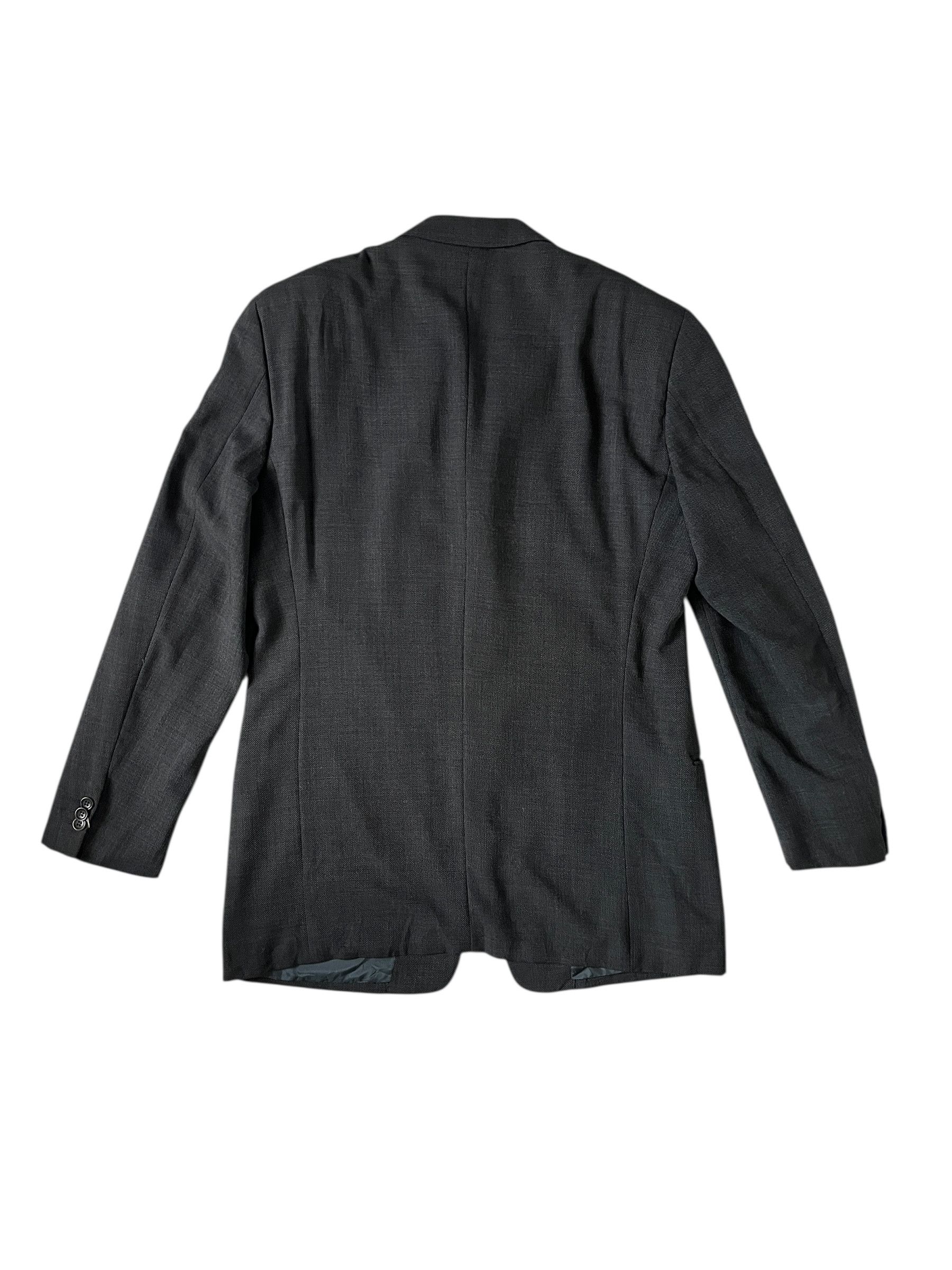 Armani Collezioni Armani Wool Blazer Grey Made in Italy Size 50R - 2 Thumbnail