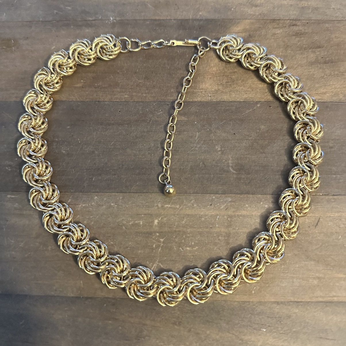 Vintage Vintage swirly link chain necklace Size ONE SIZE - 2 Thumbnail