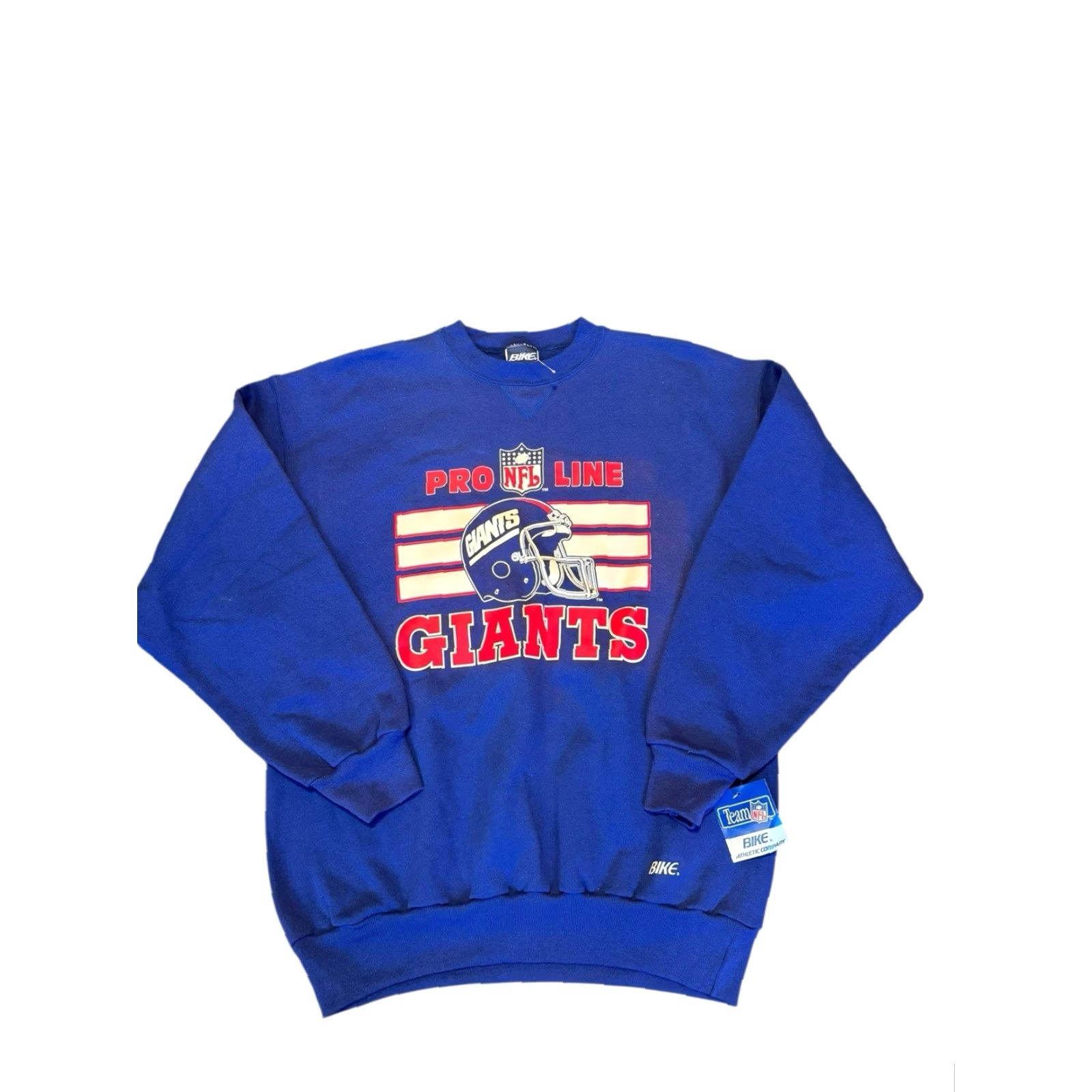 NFL VINTAGE Bike Pro Line 90s New York Giants Mens Blue Sweatshirt L NFL NWT DS Size US L / EU 52-54 / 3 - 2 Thumbnail