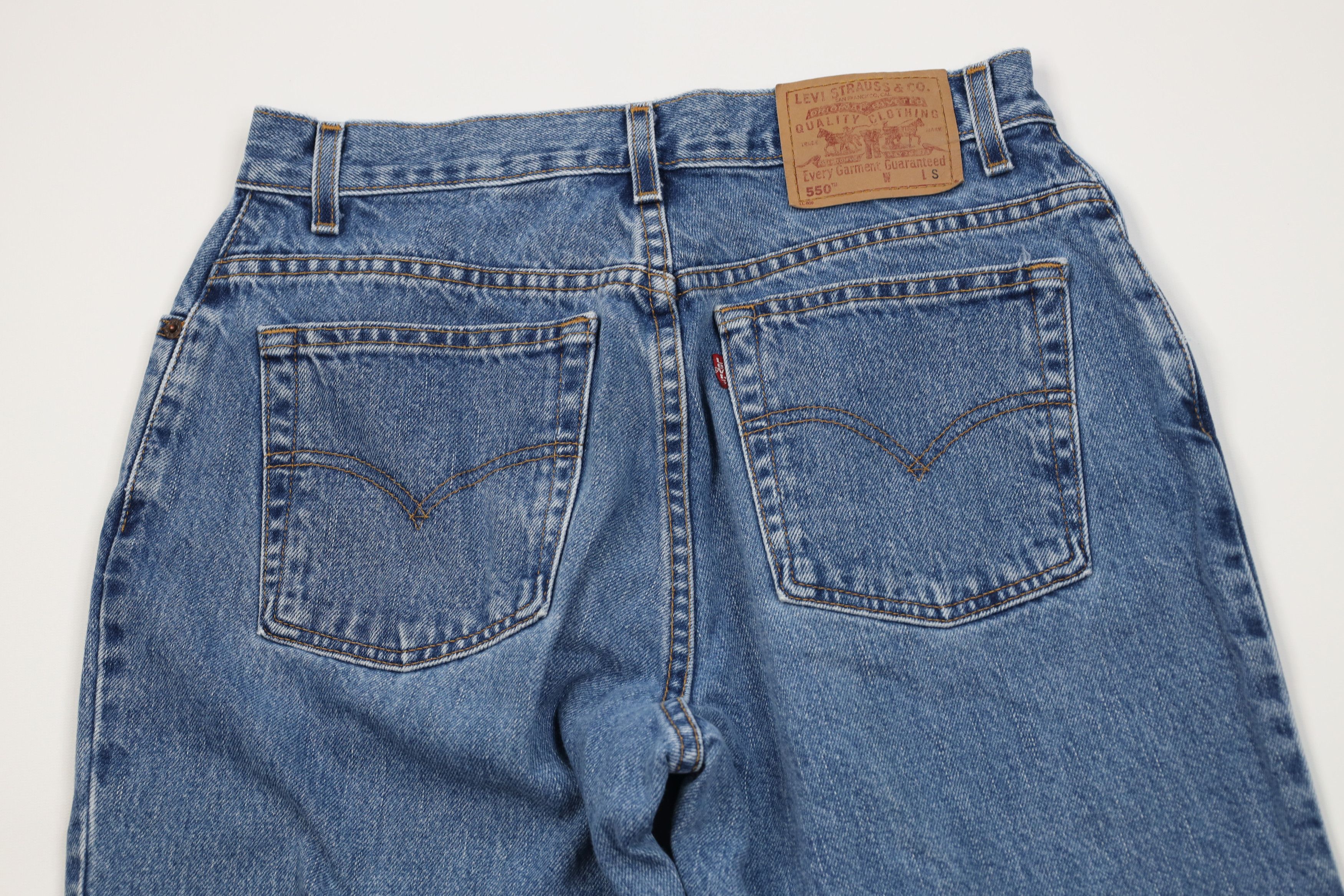 Levi's Vintage Y2K 2002 Levis 550 Fit Tapered Leg Denim Jeans Size 34" / US 12 / IT 48 - 10 Thumbnail