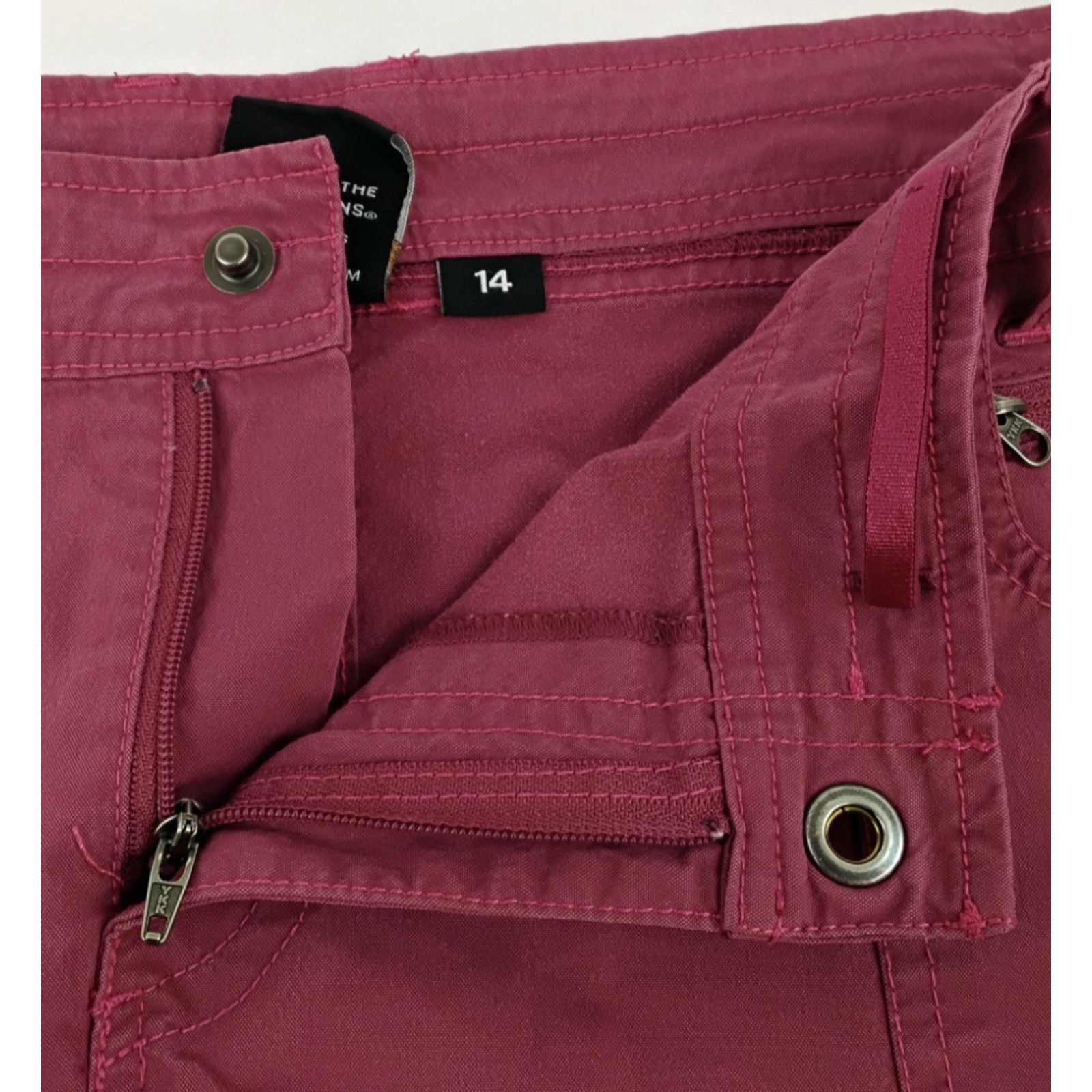 Kuhl Kuhl Denim Skirt Women's 14 Pink Whip Stitch Pockets Size 36" / US 14 / IT 50 - 7 Thumbnail