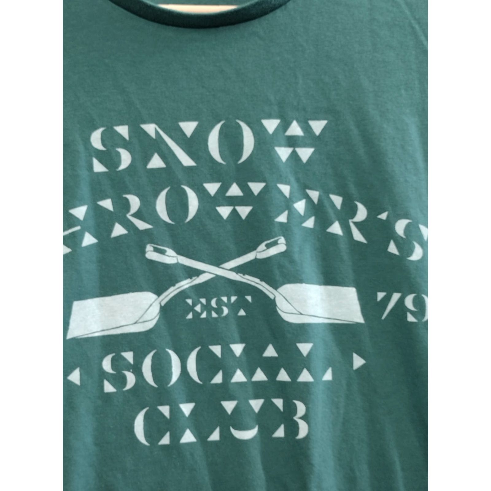 Vintage Goodfellow & Co. Men’s XL Crew Neck T-Shirt Green Pine Snow Throwers Social Club Shirt Mens XL Green Pine Snow Throwers Social Club Size US XL / EU 56 / 4 - 3 Thumbnail