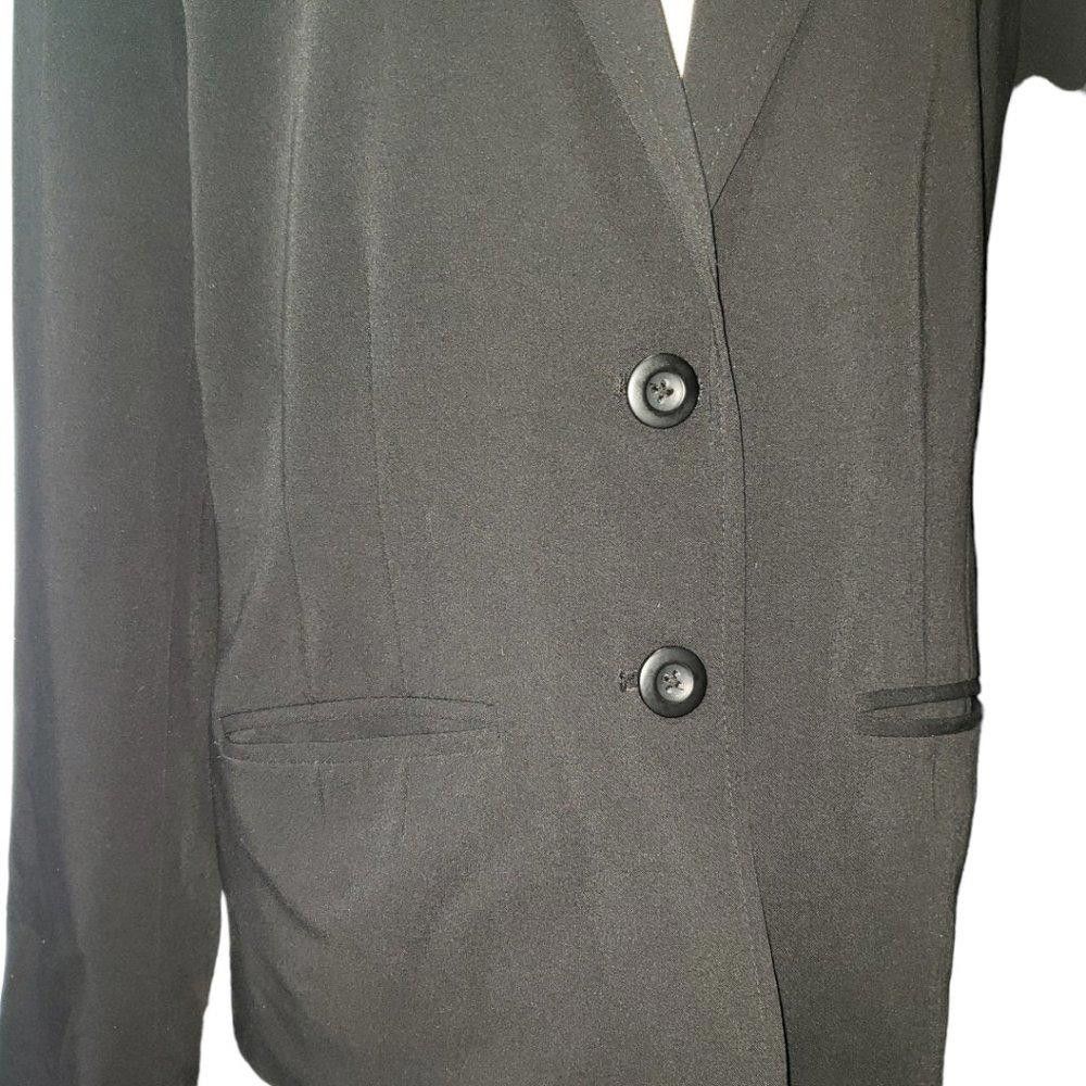 Designer CT1107 LC Lauren Conrad Black Ladies Lined Blazer 14 Size XL / US 12-14 / IT 48-50 - 3 Thumbnail