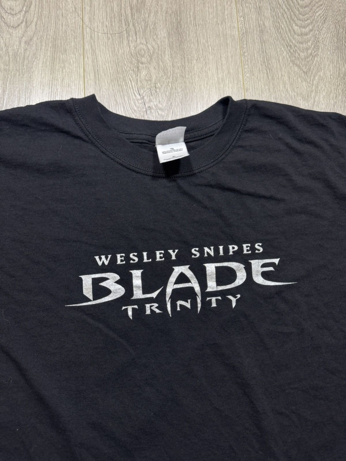 Vintage Vintage Y2K Wesley Snipes Blade Trinity T Shirt Movie Promo Size US XL / EU 56 / 4 - 2 Thumbnail
