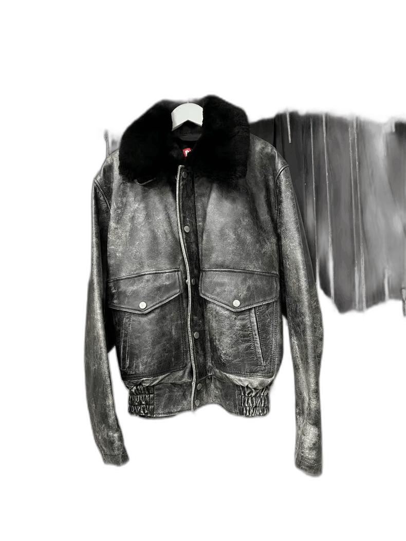 Diesel Diesel Vintage Boxy Leather Jacket Size US M / EU 48-50 / 2 - 1 Thumbnail