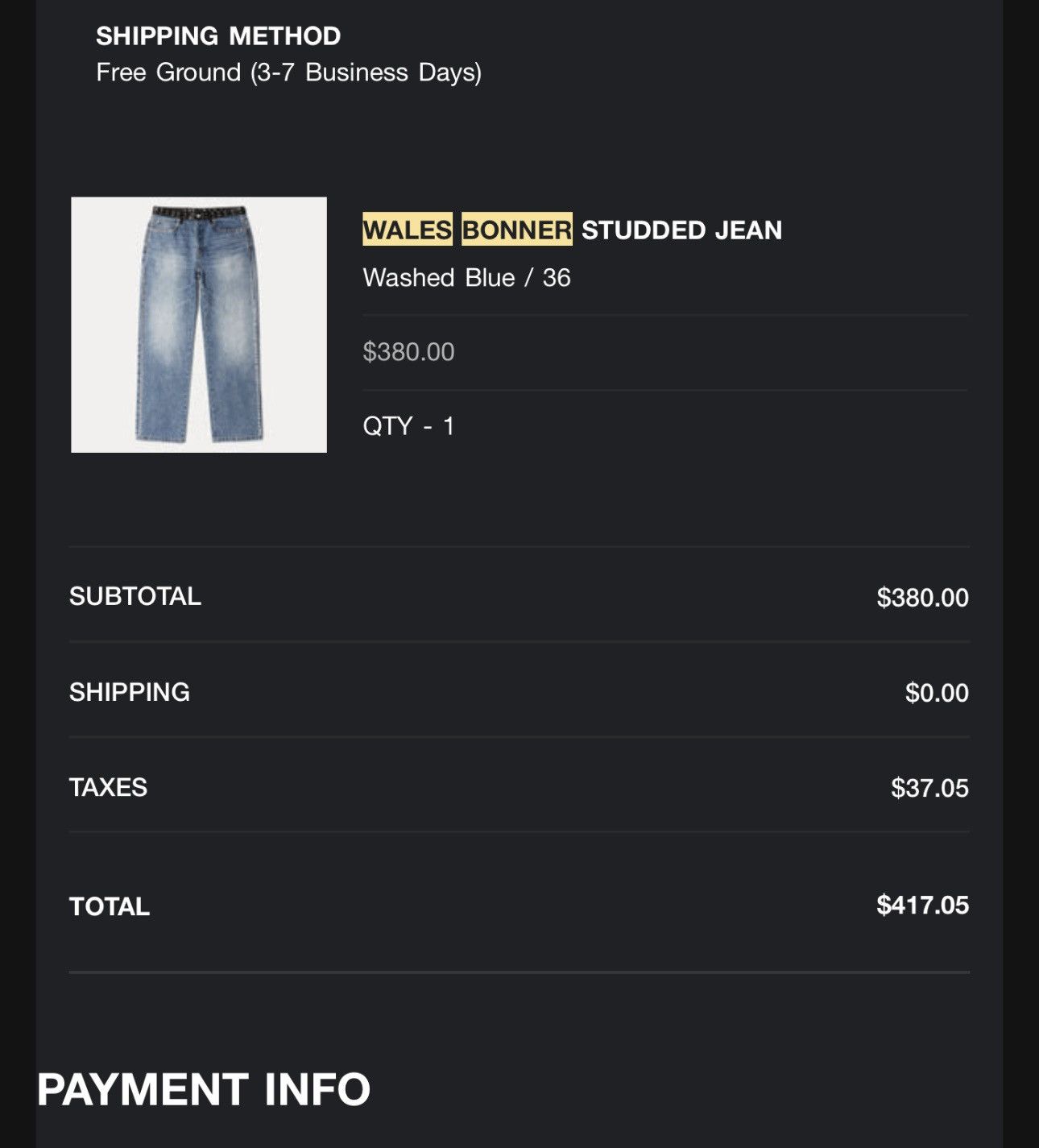 Stussy 🖤 Stussy x Wales Bonner Studded Denim Jeans Men 36 Size US 36 / EU 52 - 7 Thumbnail