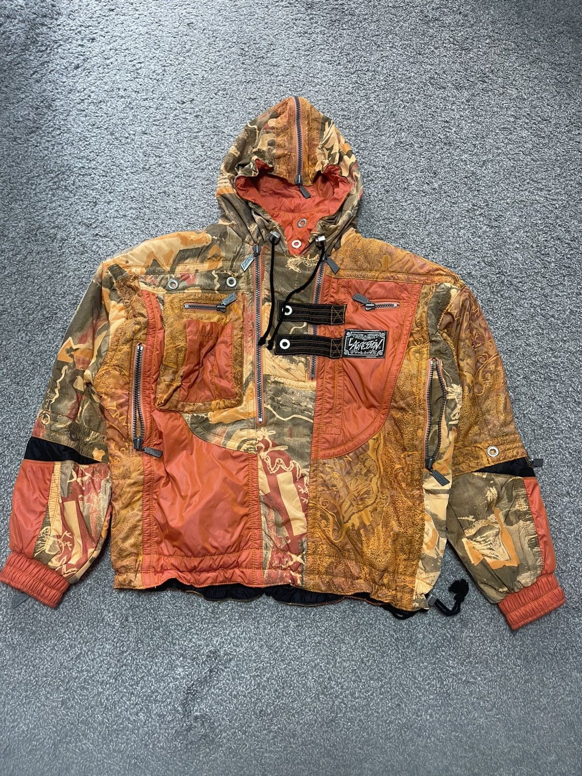 Vintage VINTAGE Y2K RETRO L-AGRESSION RARE ANORAK JACKET SIZE M-L Size US L / EU 52-54 / 3 - 4 Thumbnail