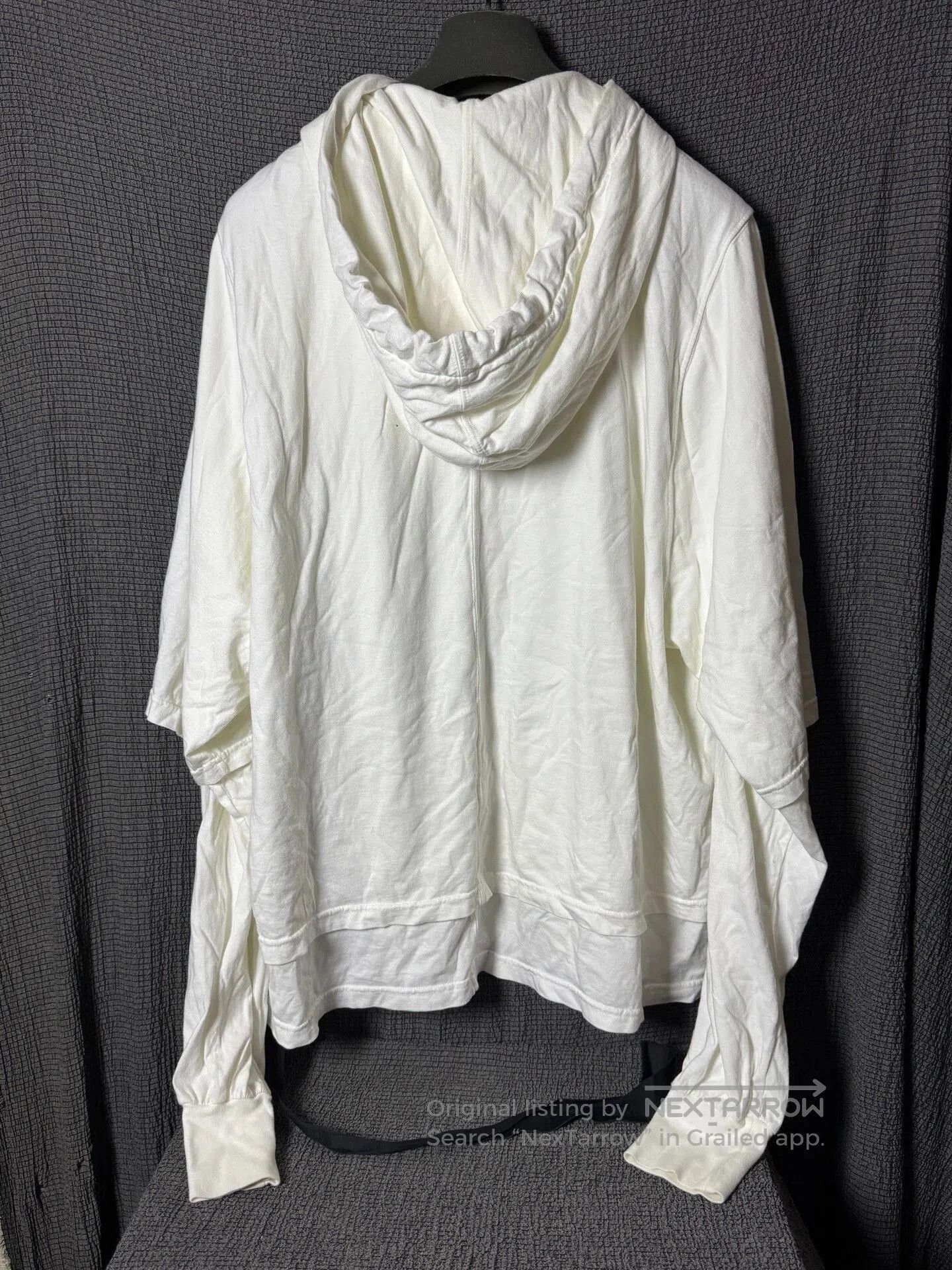 Rick Owens rick owens double-layer hooded sweatshirt. Size US L / EU 52-54 / 3 - 5 Thumbnail